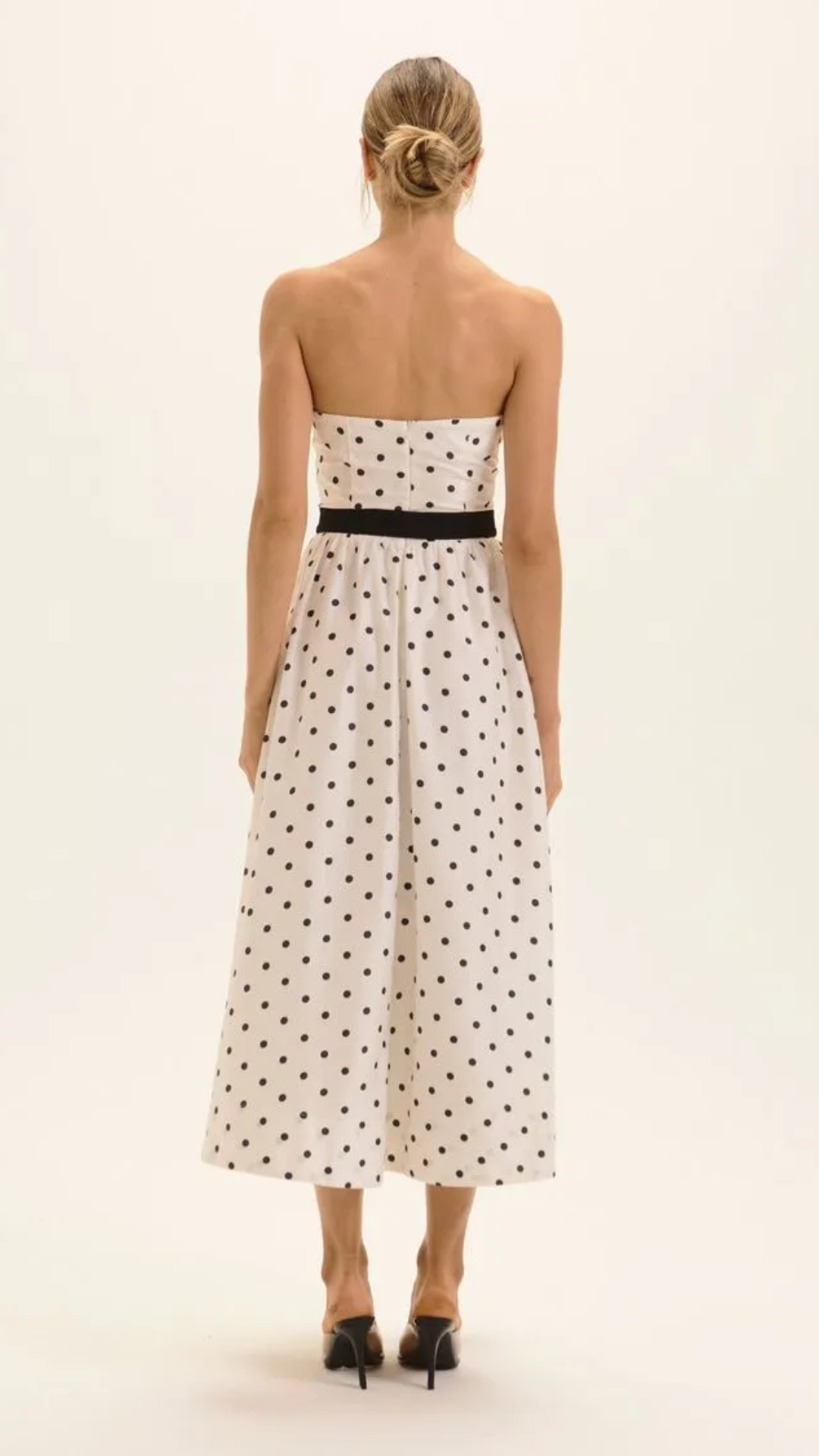 Vestido Midi Maisa Polka Dots Preto