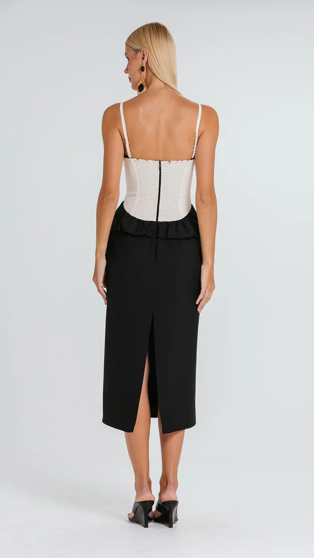 Vestido Elaia Black/Marfim