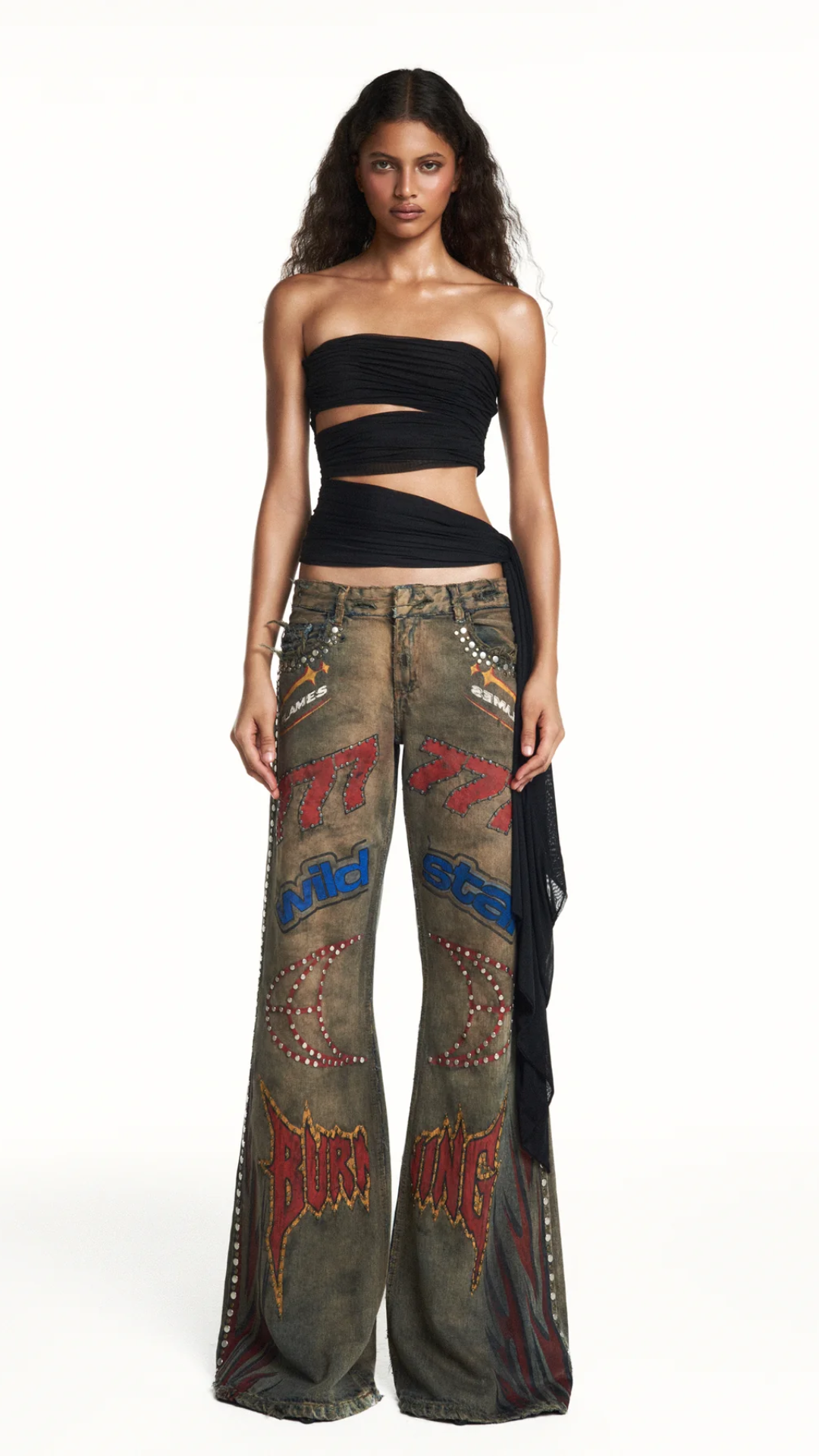 Blusa Tomara que Caia Transpasses Preto