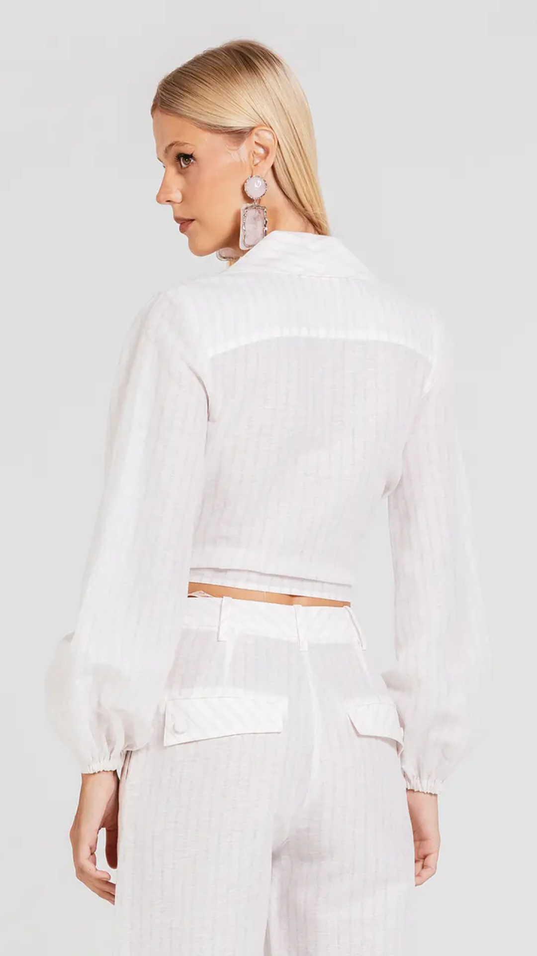 Camisa Melina Vanilla/Valsa