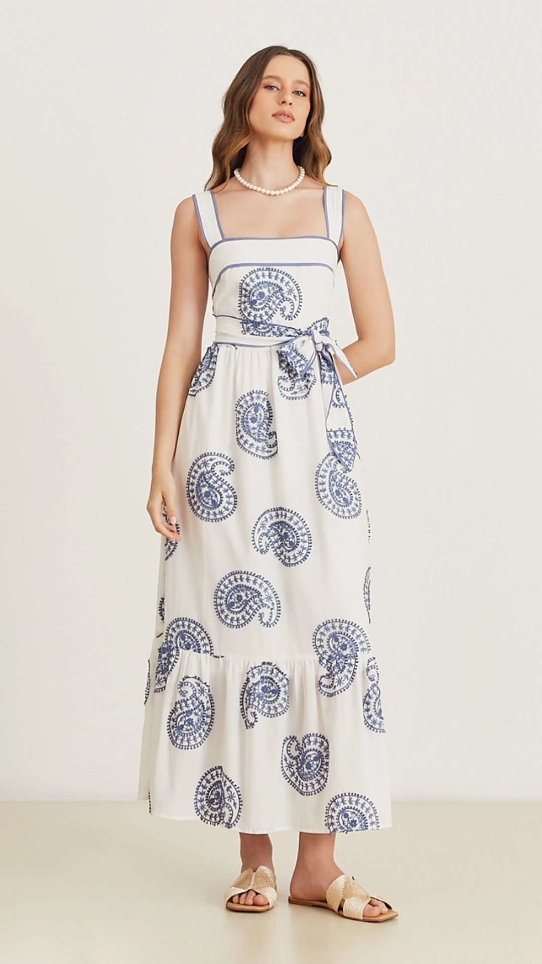 Vestido Midi Celia Branco
