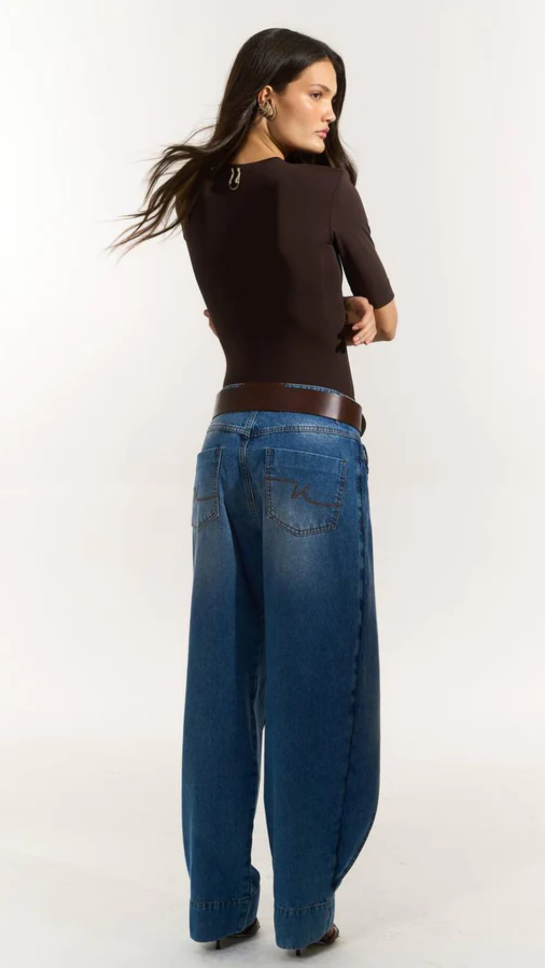 Calça Jeans Cós Transpassado