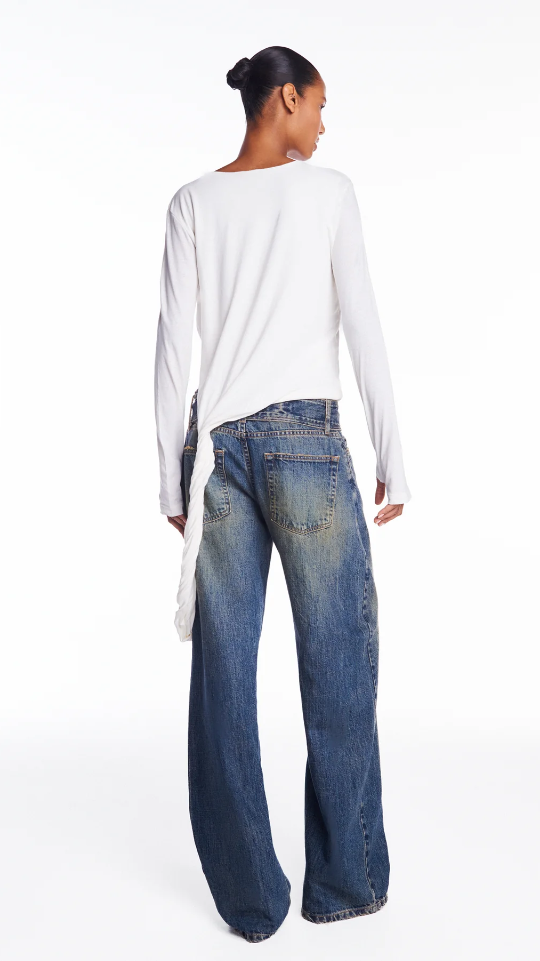 Calça Jeans Amarelada Cinto