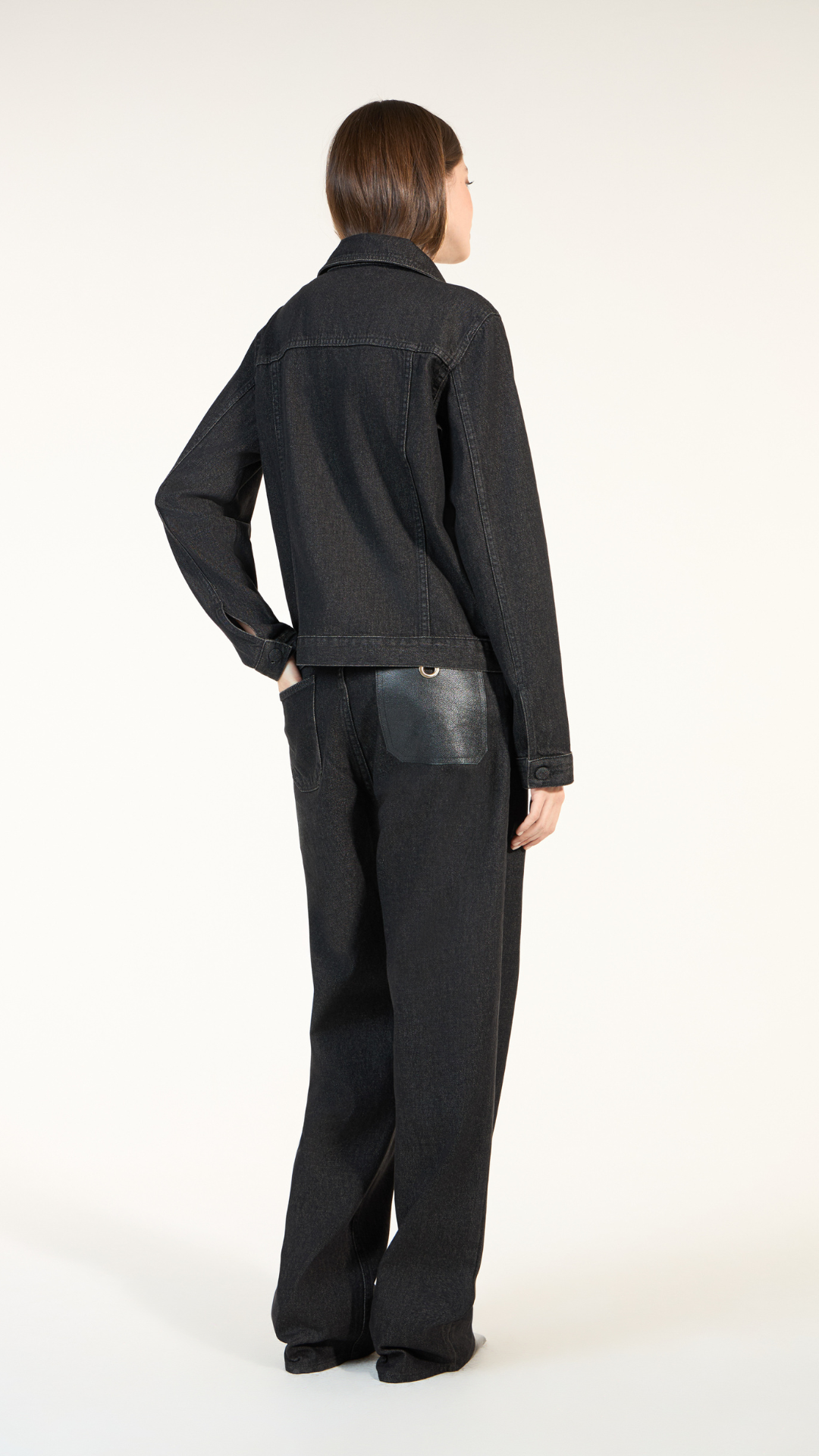 Jaqueta Jeans Preto