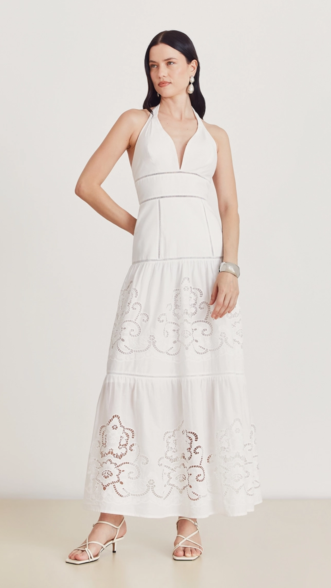 Vestido Longo Pérola Branco