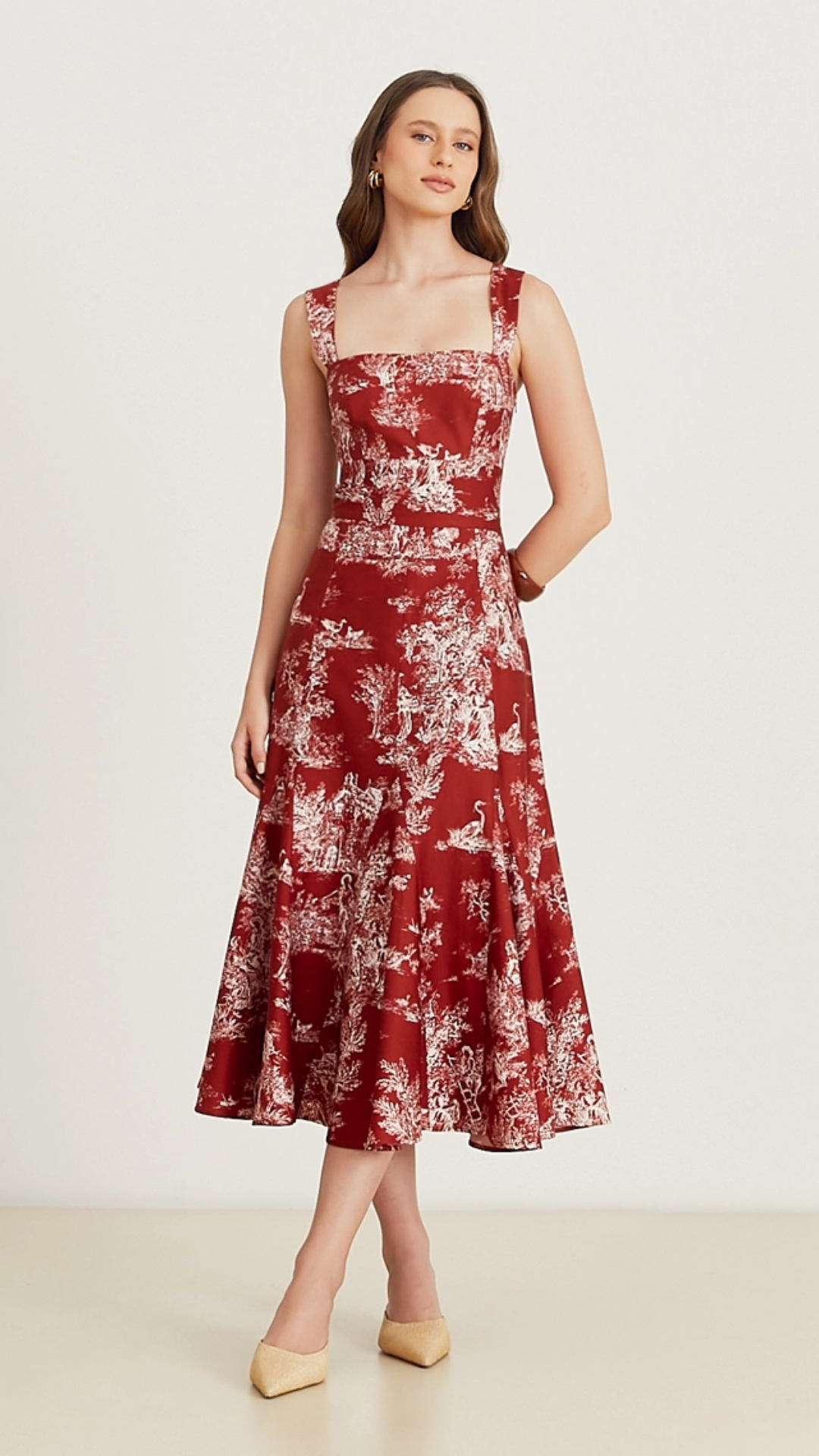 Vestido Midi Mariah Vermelho