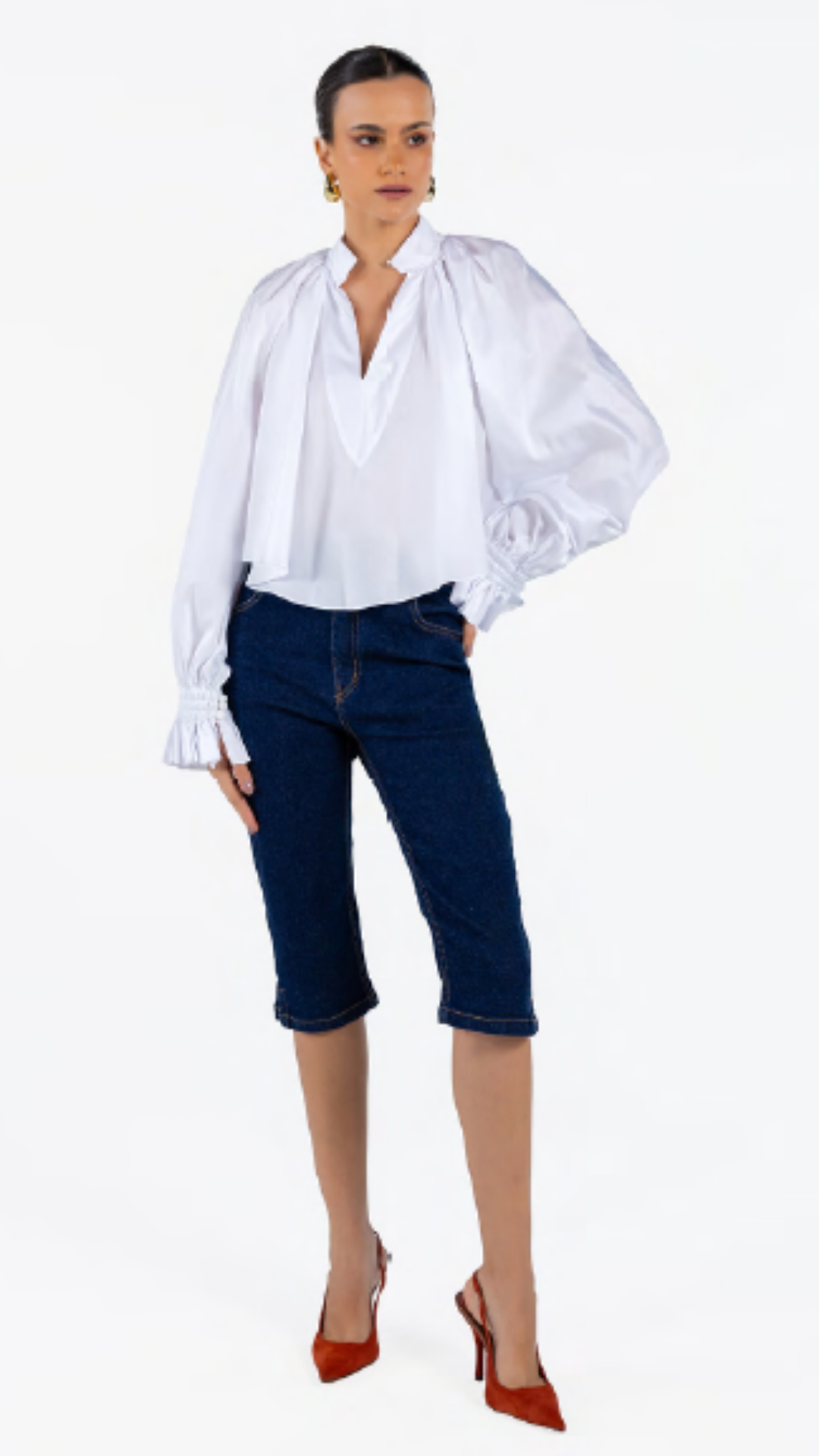 Bata Evasê Manga Bufante