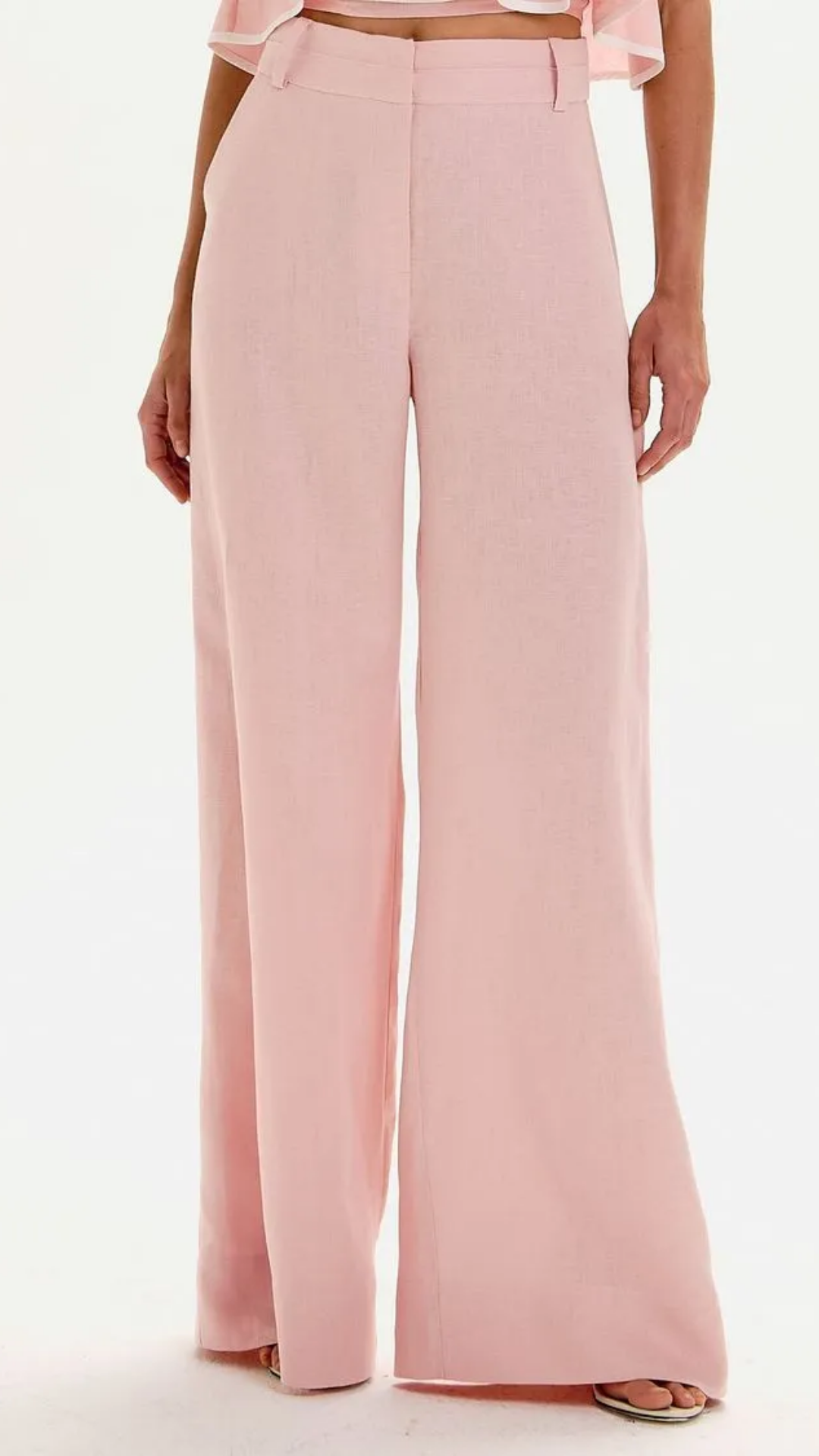 Calça Bia Rosa Plisse