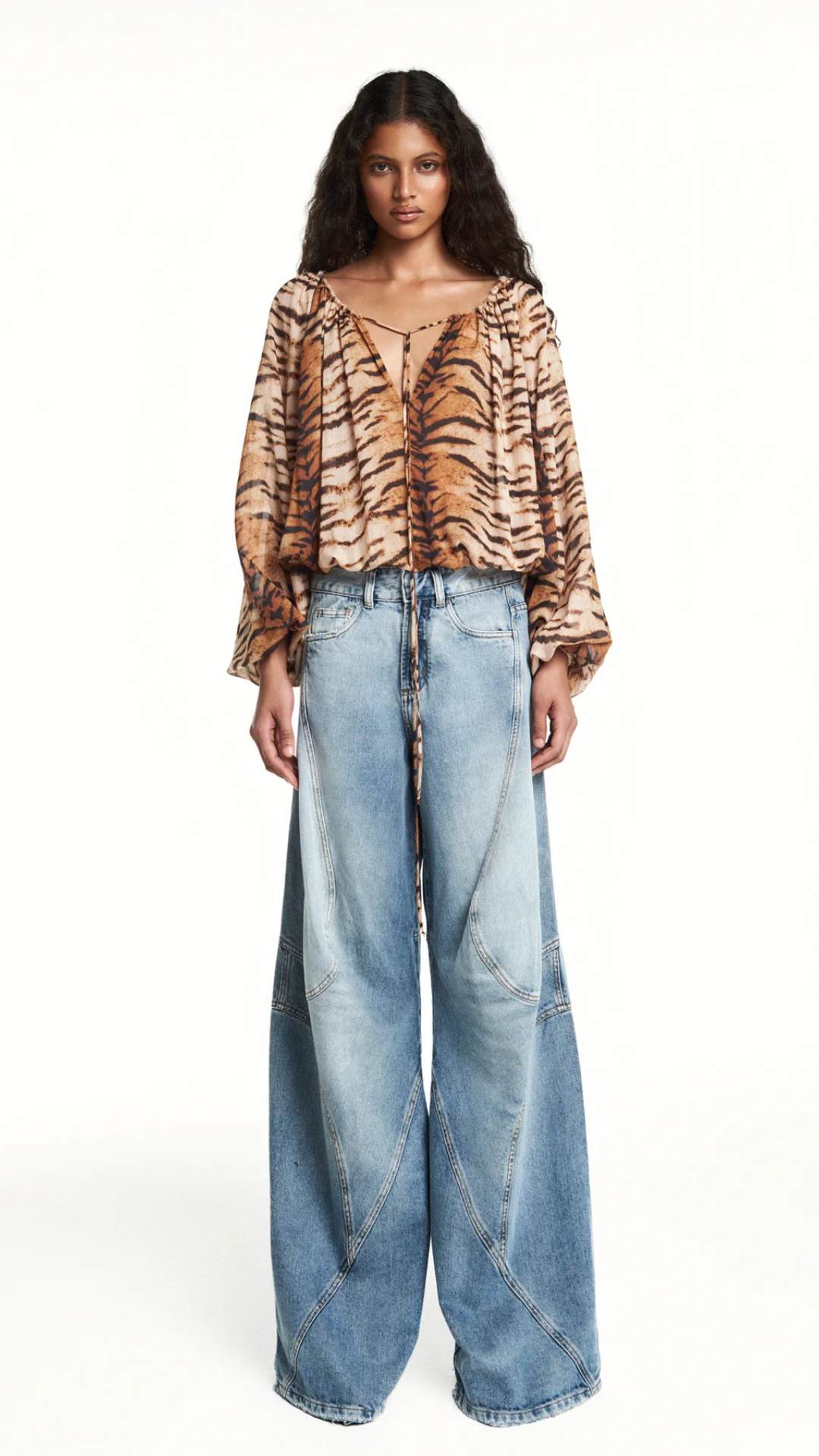 Calça Jeans Recortes