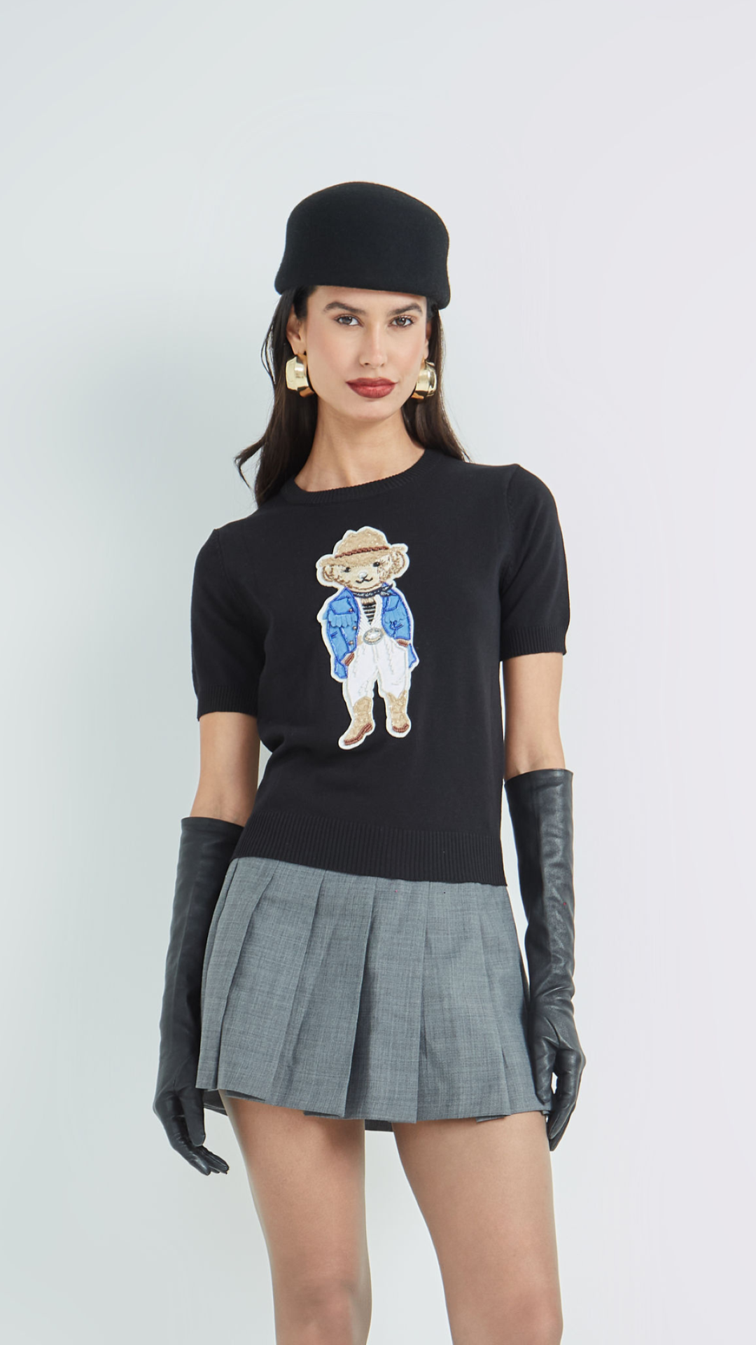 Blusa Bear Jake Preto