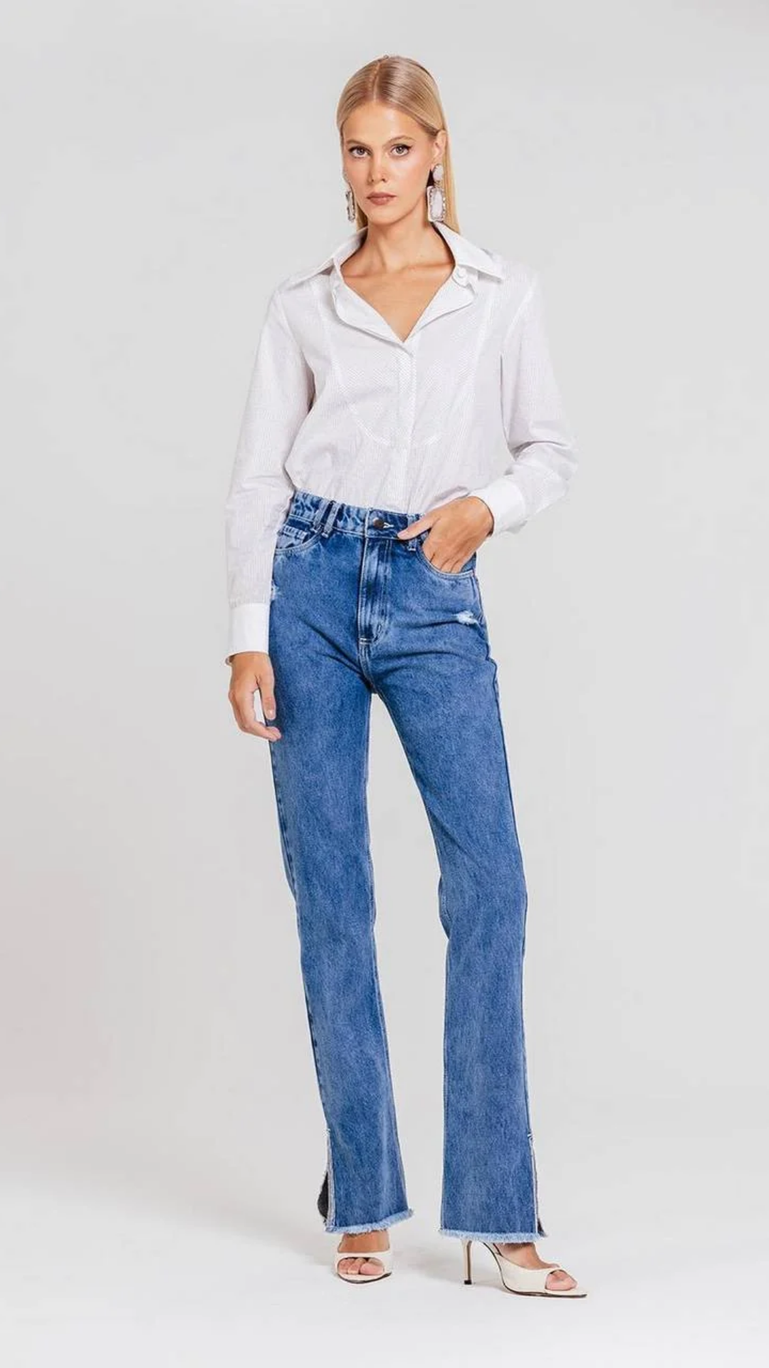 Calça Suzete Jeans Médio