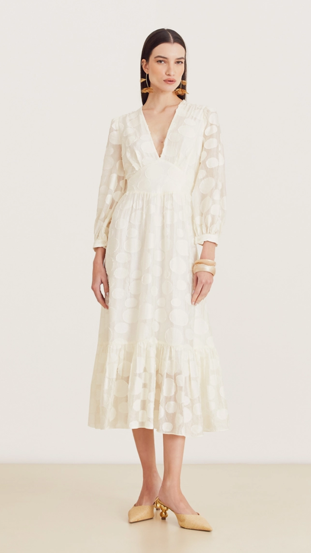 Vestido Midi Moss Branco