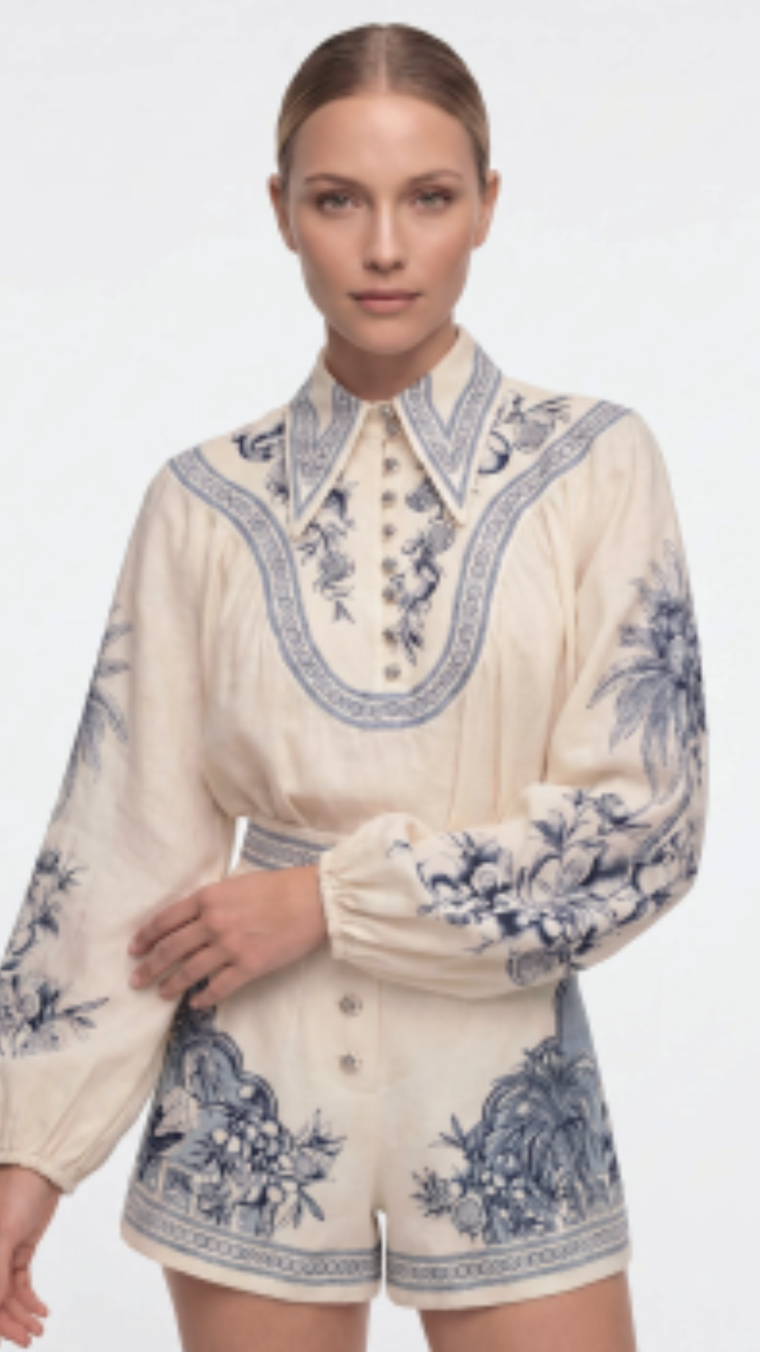 Blusa Manga Longa Estampada