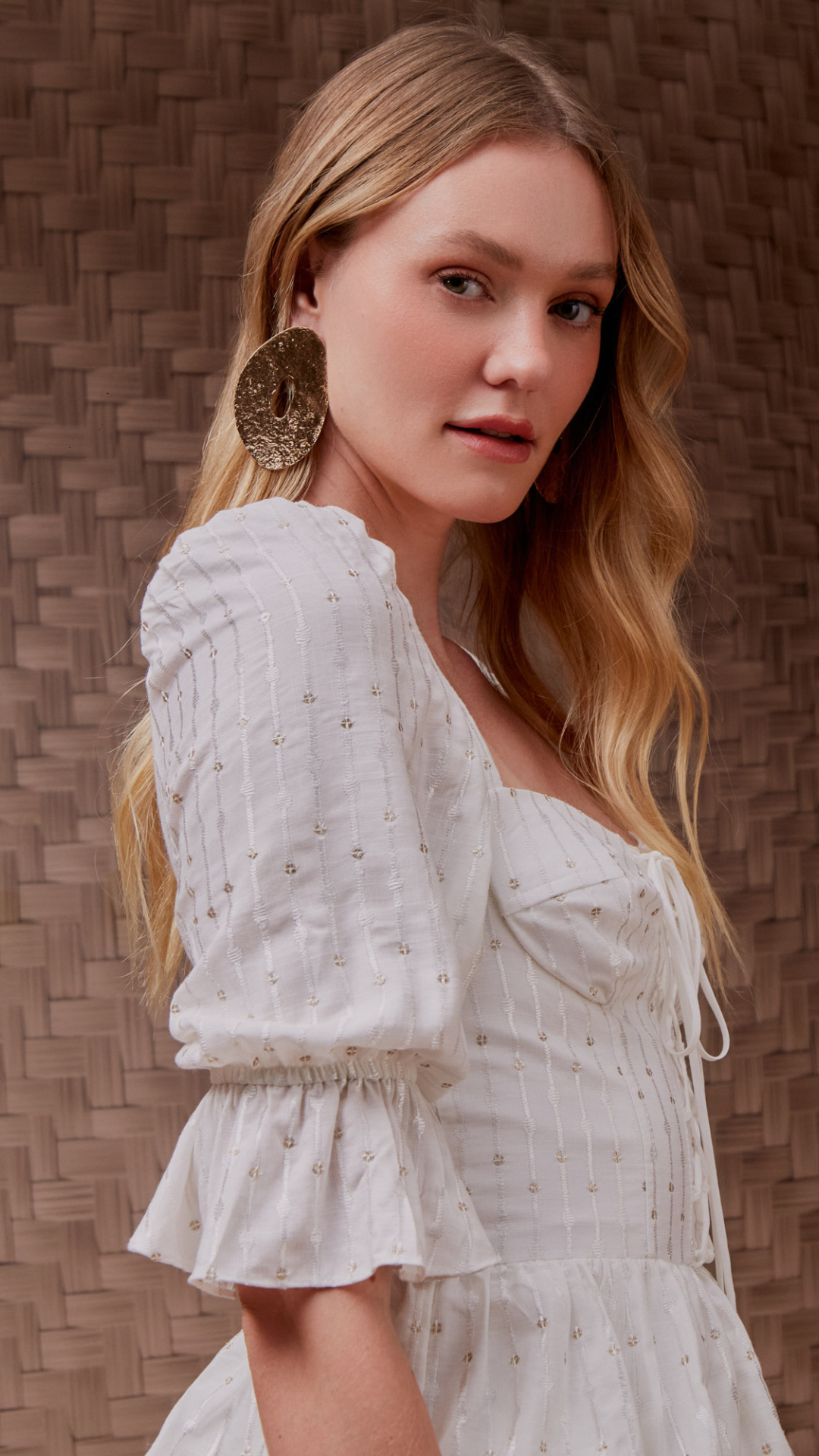 Vestido Bordado Verona Coulisse Off White