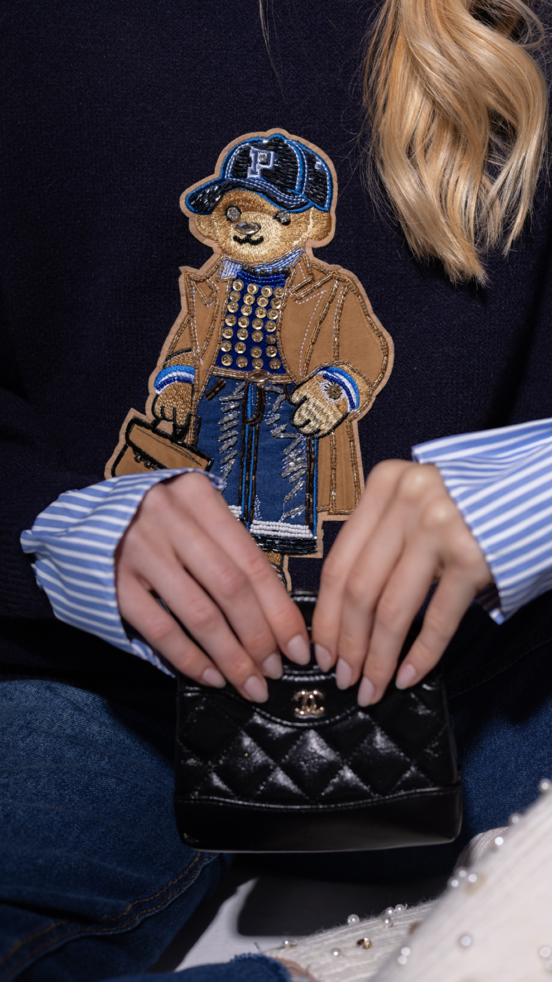 Suéter Camisaria Bear Azul Marinho