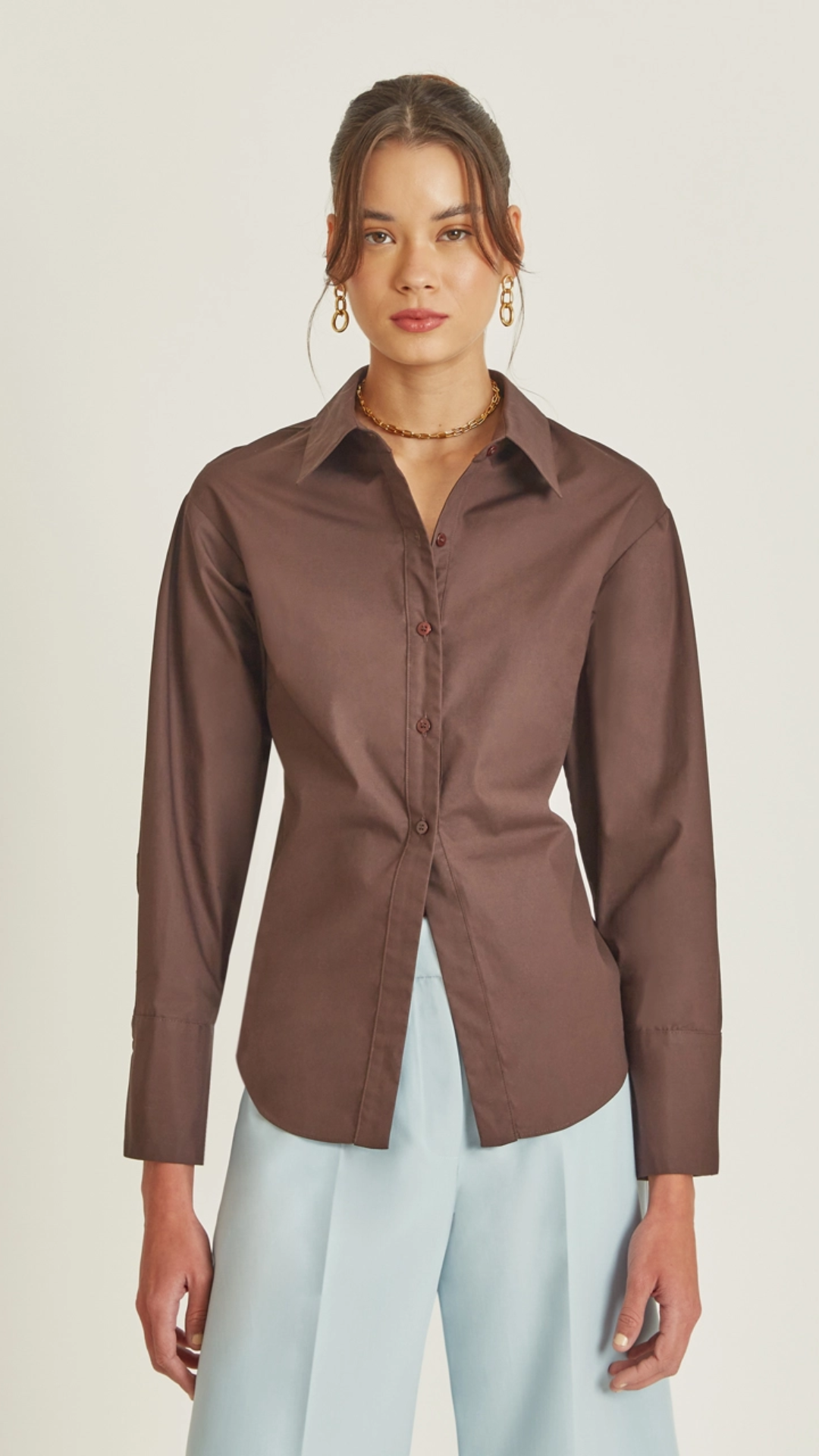 Camisa Jade Marrom