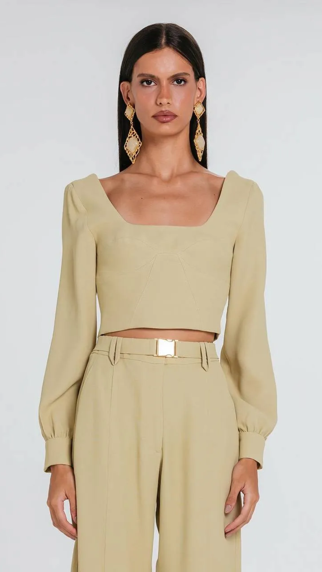 Blusa Beatrice Sépia