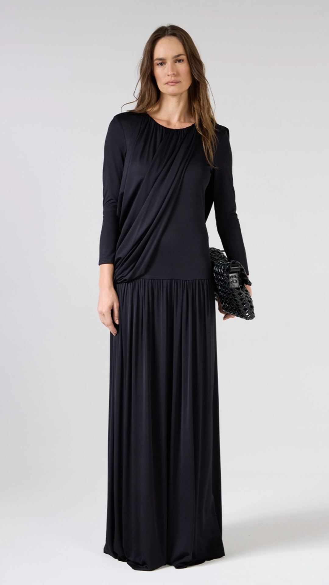 Vestido Longo Decote Costas