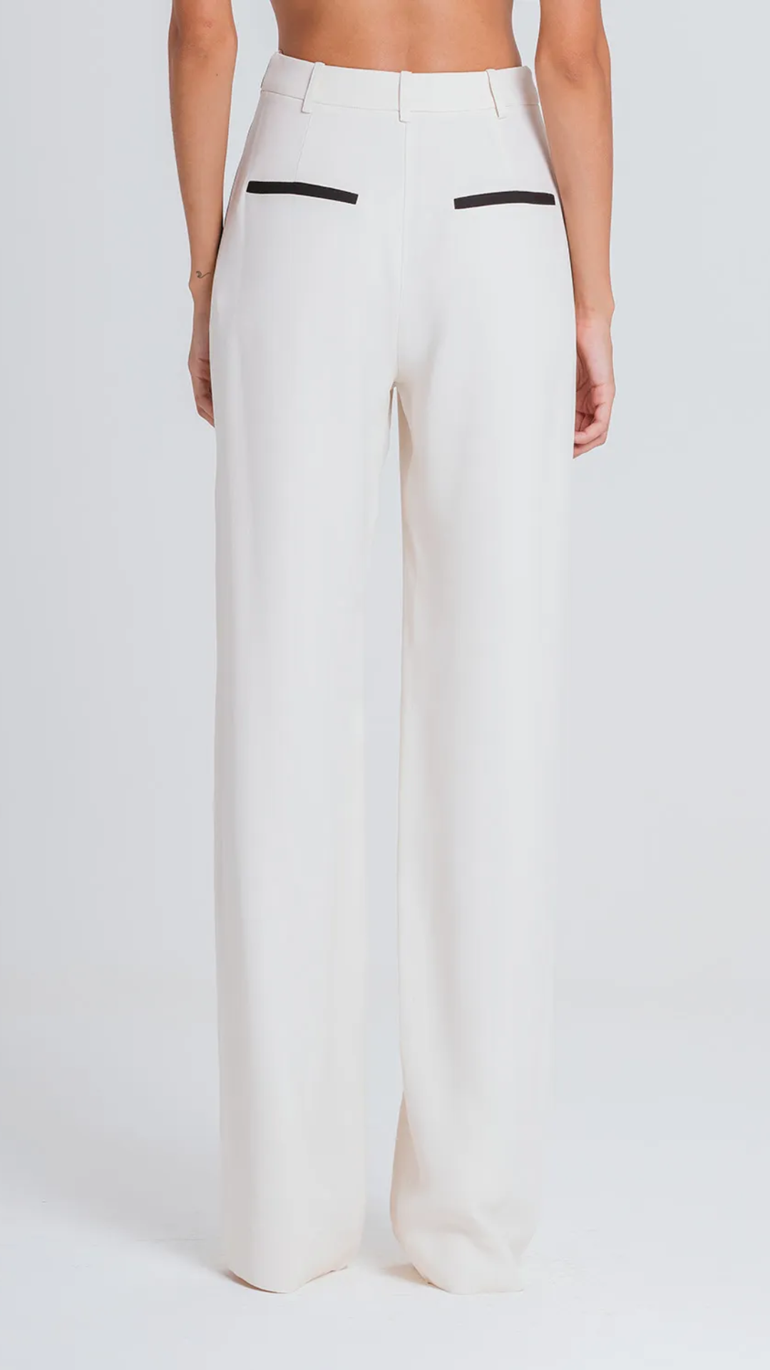 Calça Hanna Marfim/Preto
