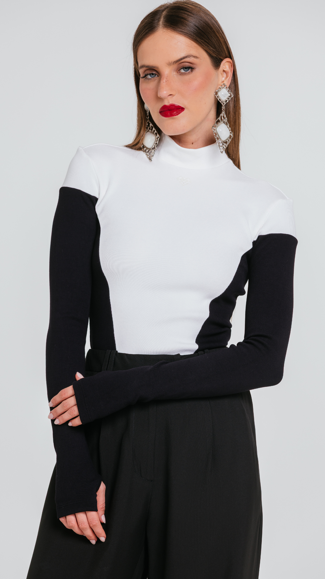 Blusa Iria Preto/Off