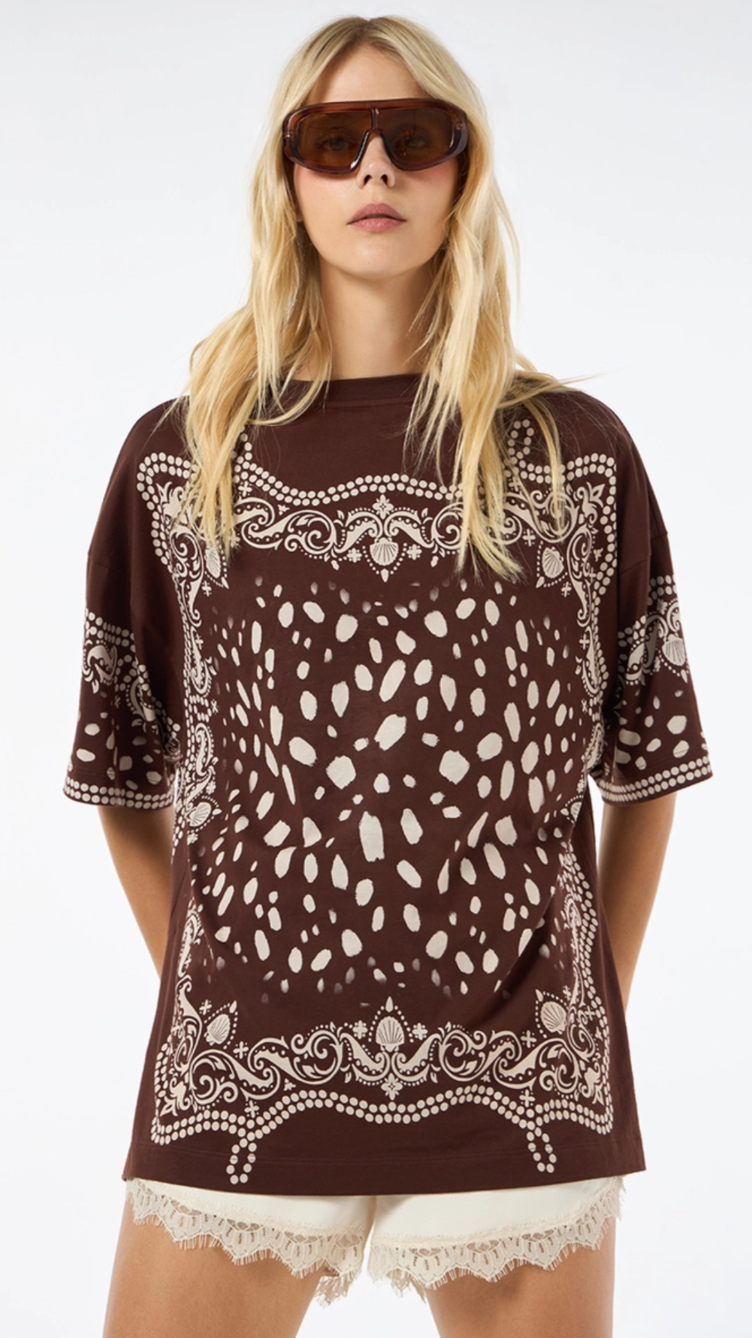Blusa Malha Estampada