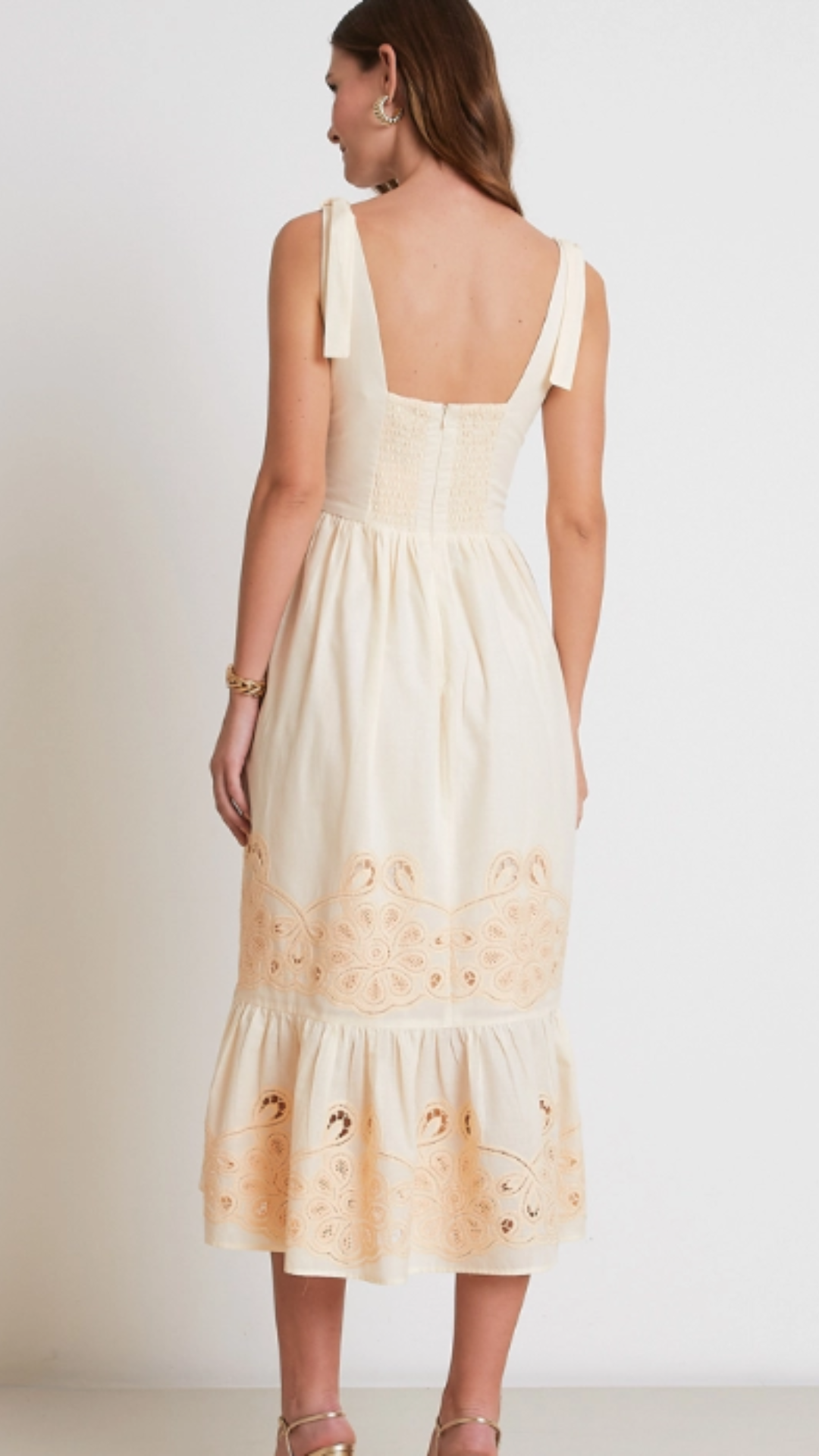 Vestido Midi Silvana Laranja