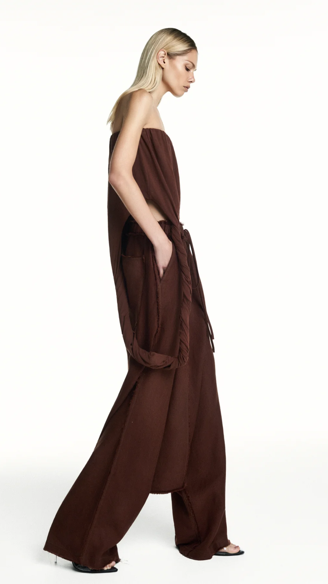 Blusa Tomara que Caia Barra Torcida Marrom