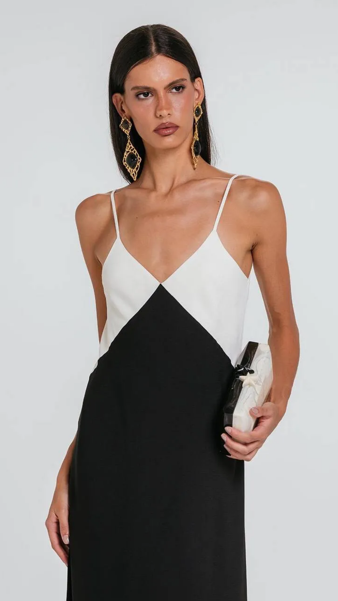 Clutch Action Marfim/Preto