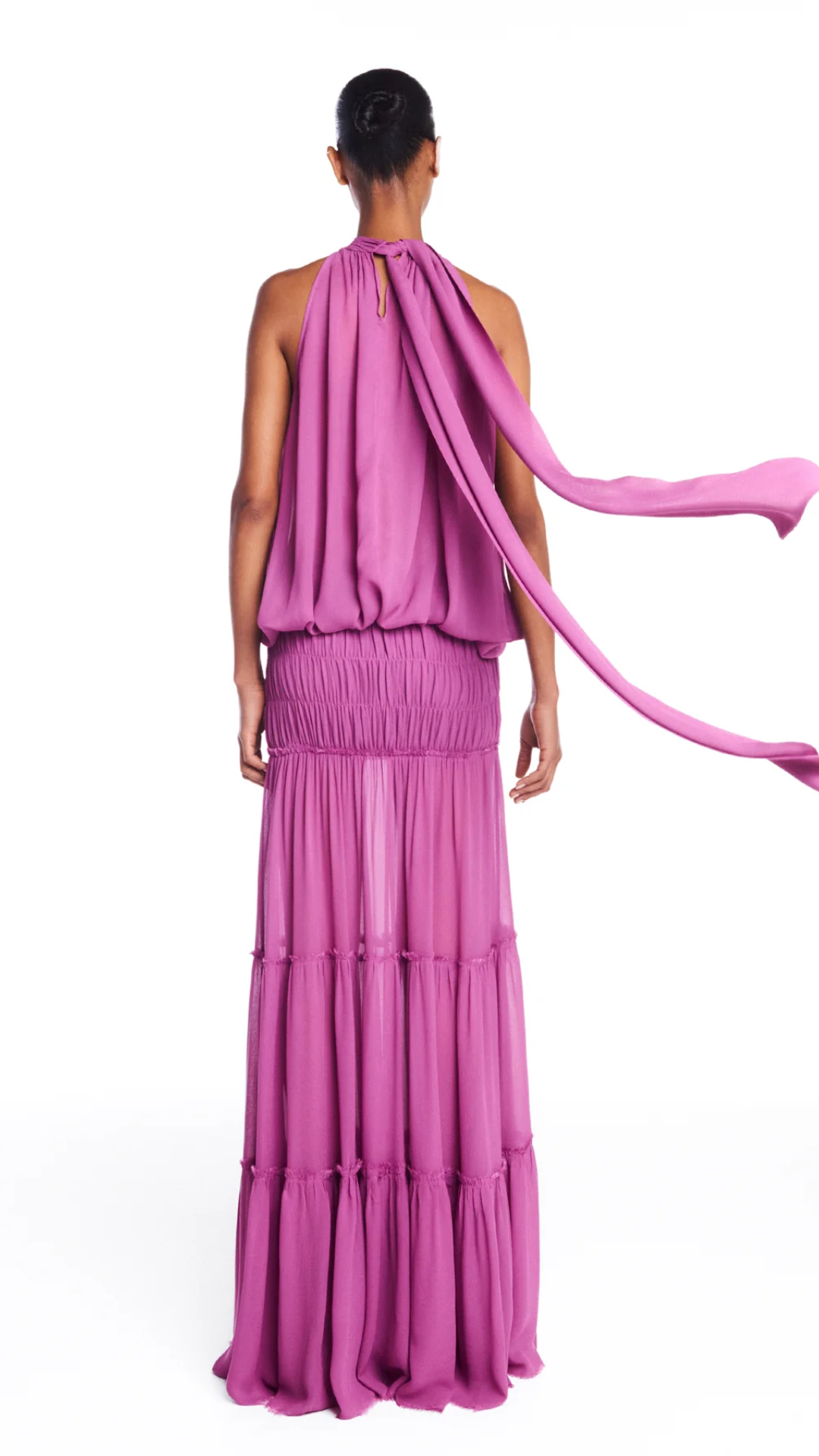 Blusa Gola Alta sem Manga Lavanda