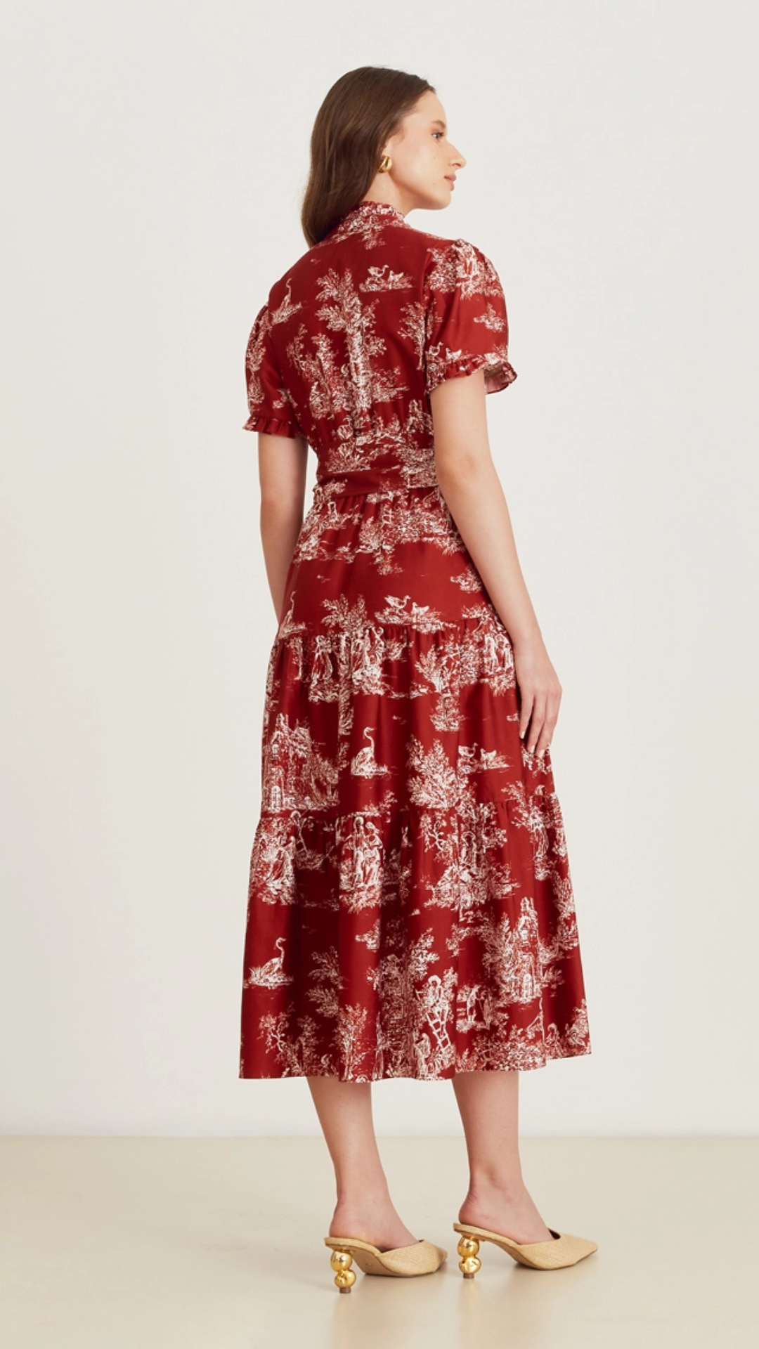 Vestido Midi Sandra Vermelho