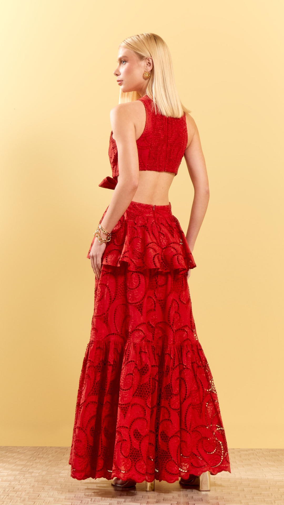 Vestido Laise Cashemere Basque Lipstick