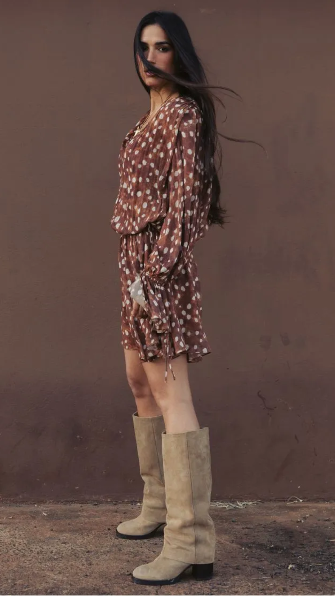 Vestido Curto com Estampa Bambi