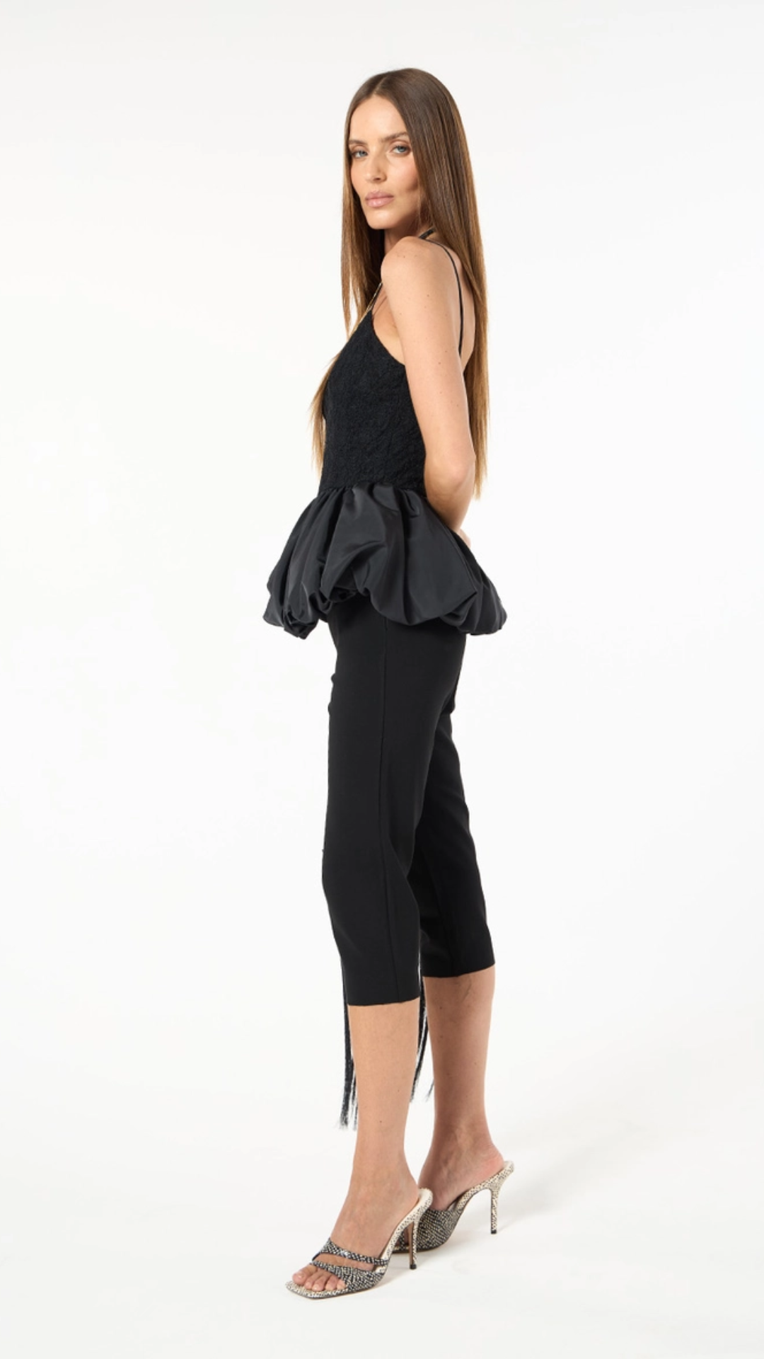 Calça Corsário Malha Preto