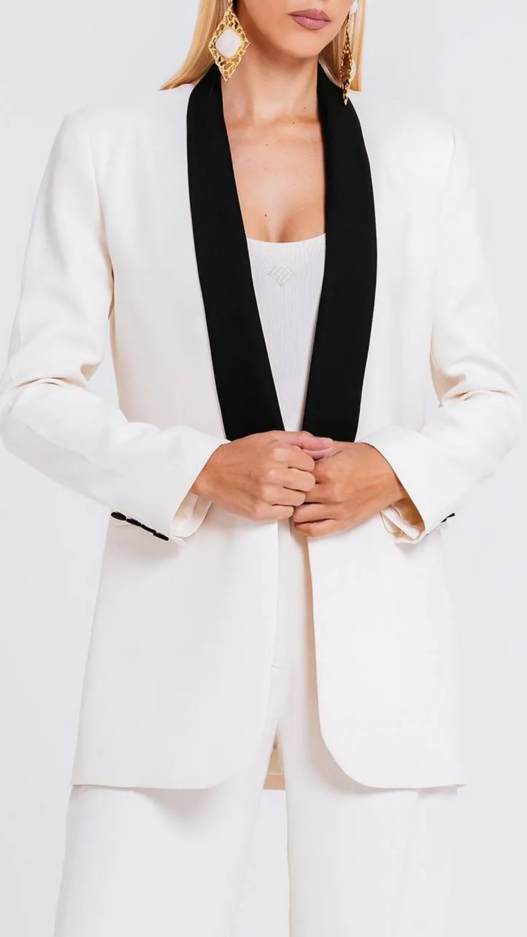 Blazer Lizie Marfim/Preto