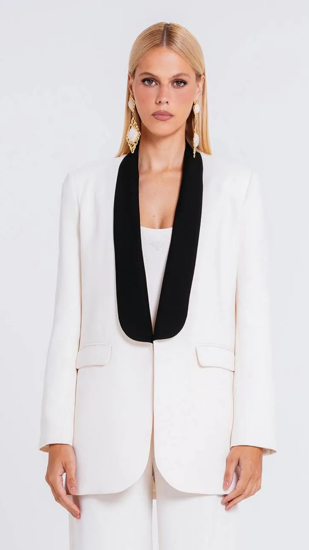 Blazer Lizie Marfim/Preto