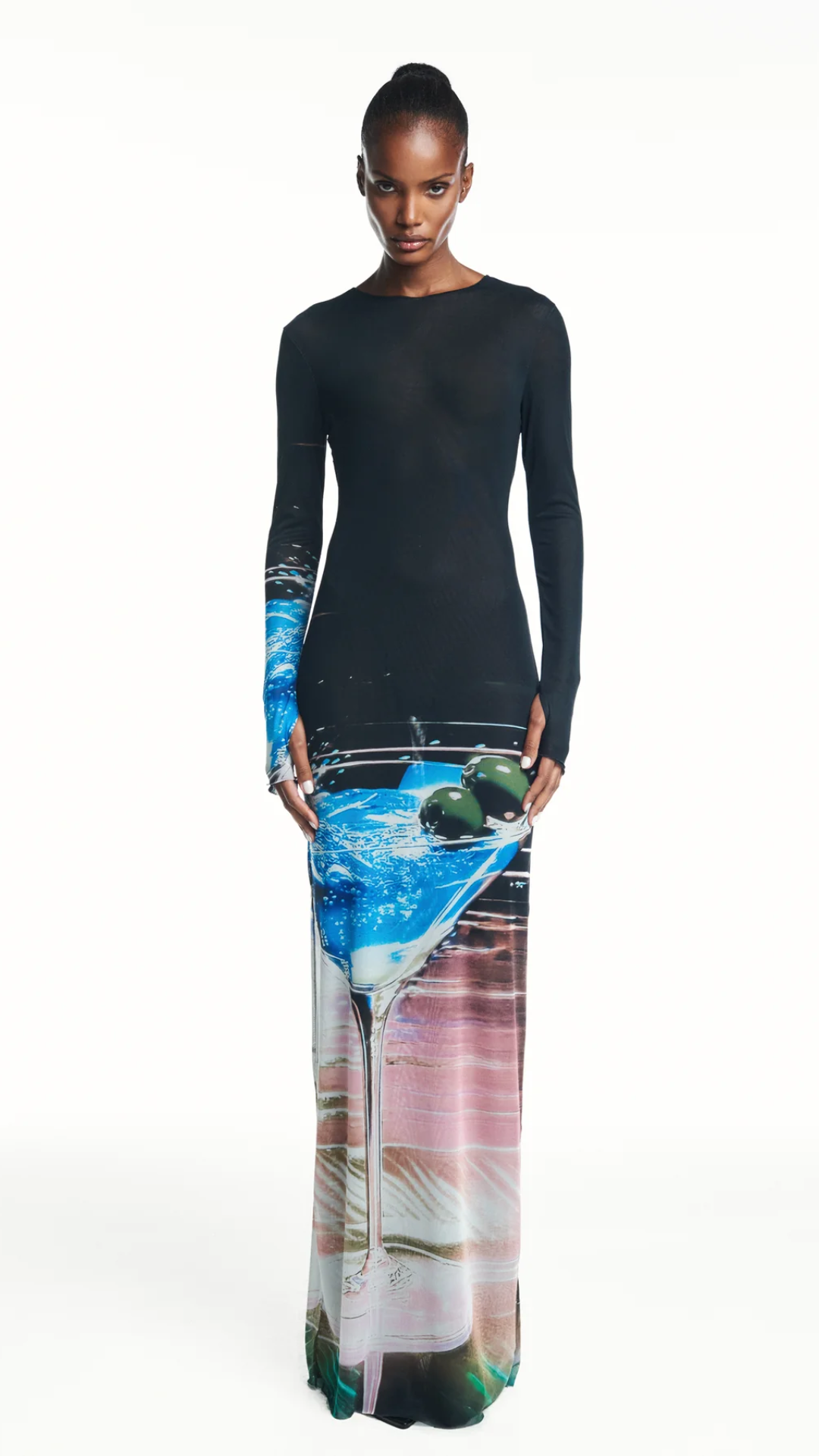 Vestido Longo Tule Martini