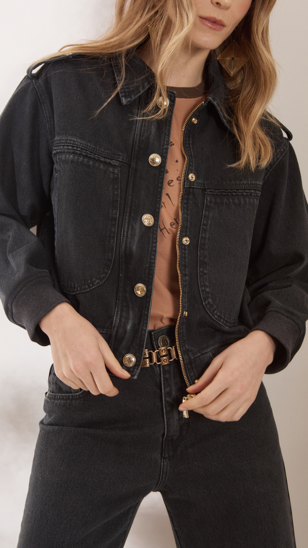 Casaco Bomber Black Jeans