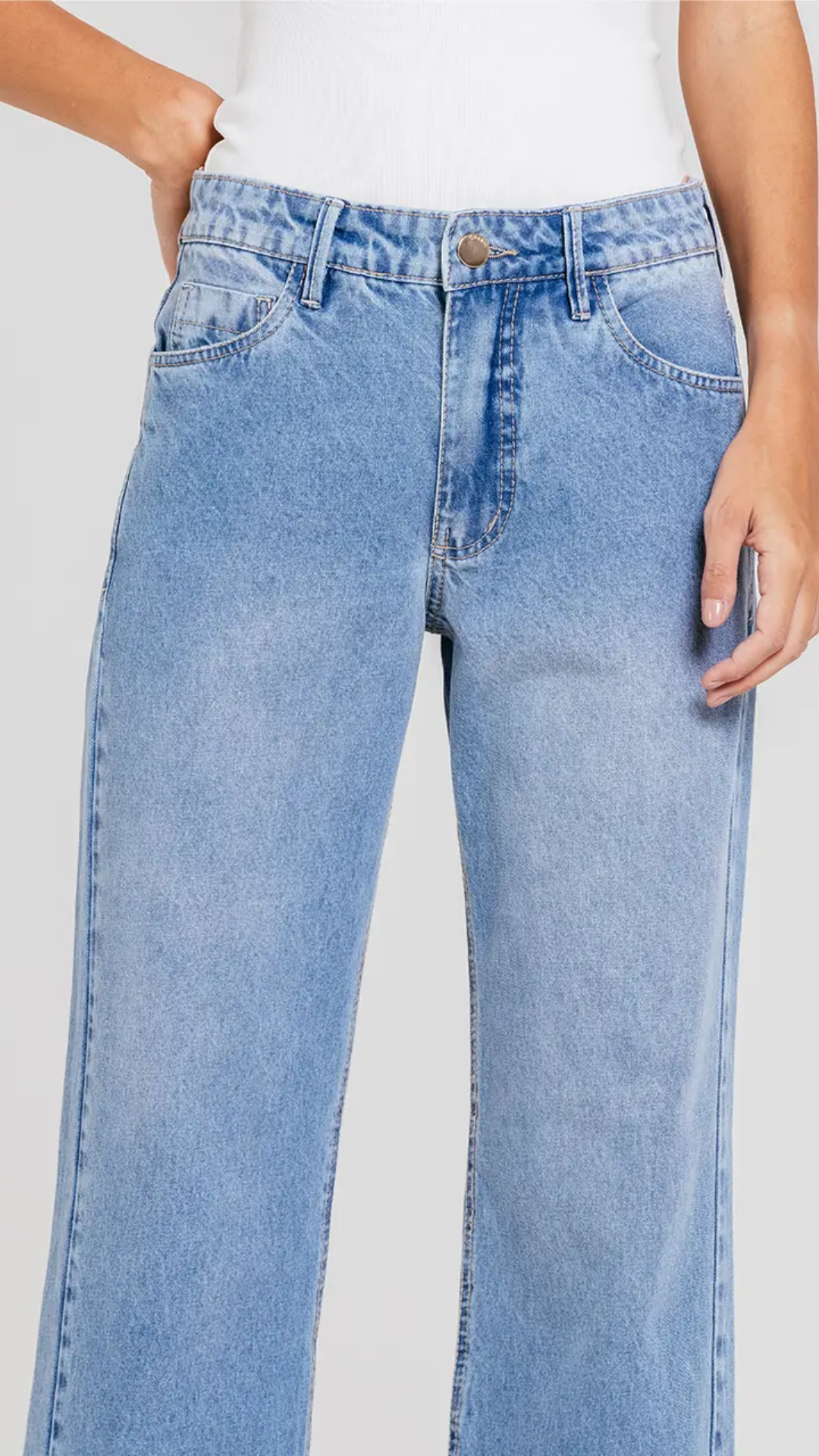 Calça Emma Jeans Claro
