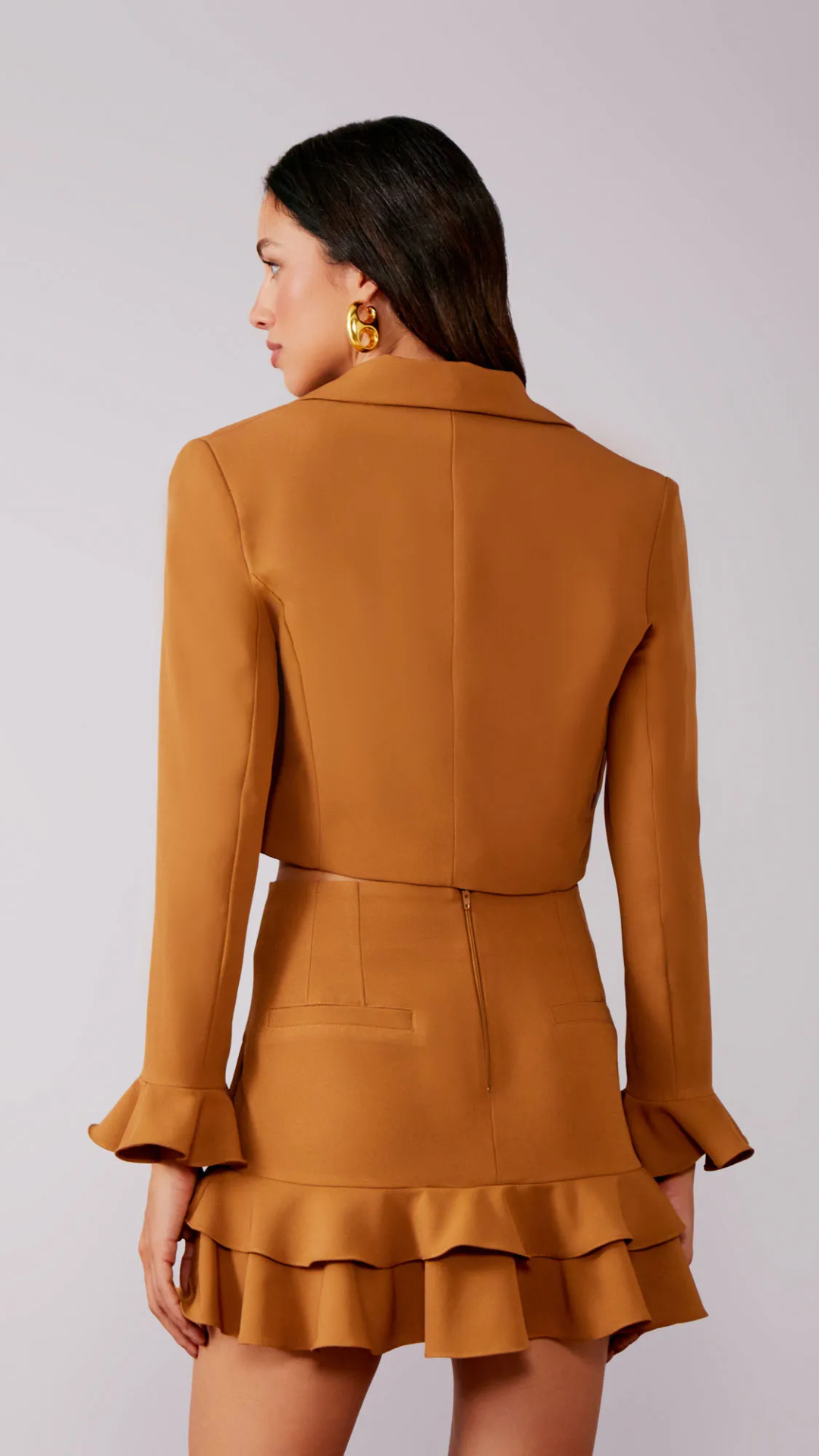 Conjunto Crepe Saia Blair Cocoa