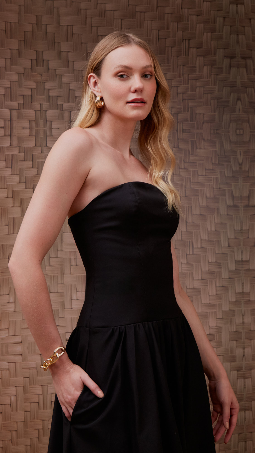 Vestido Cotton Decote Lua Preto