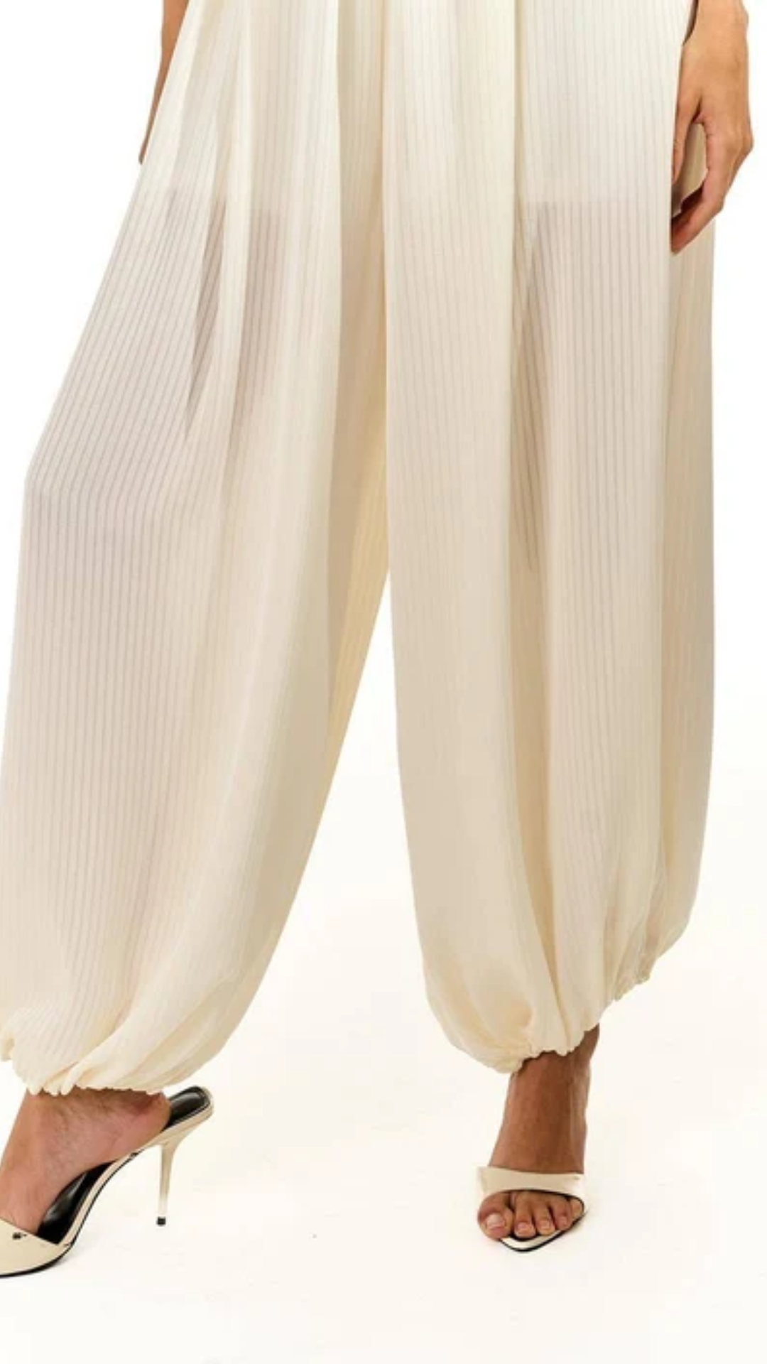 Macacão Fluido Tqc Listra Off White