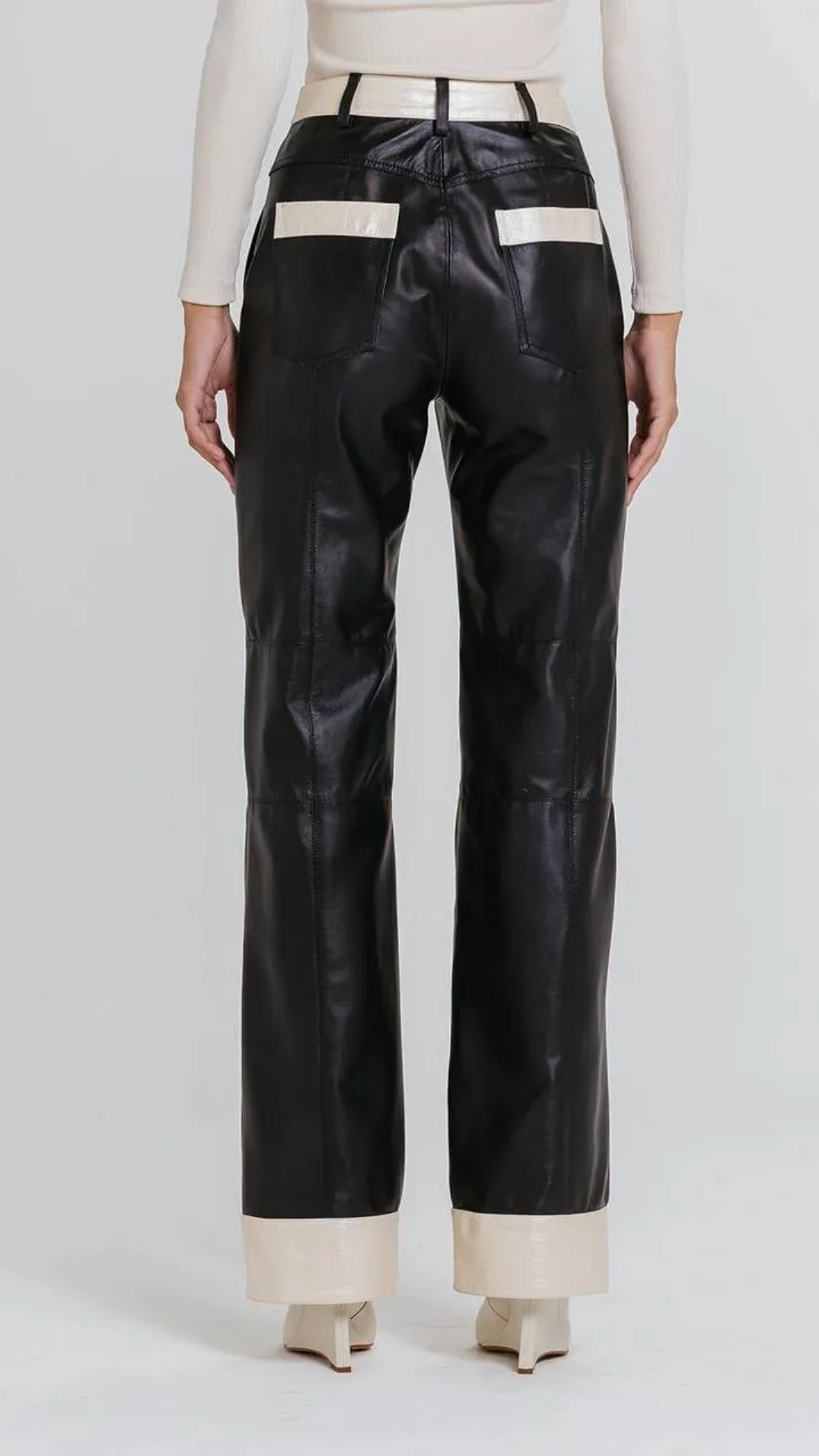 Calça Demi Preto/Marfim