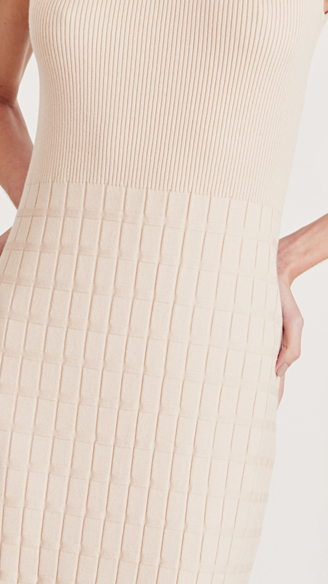 Vestido Helena Bege