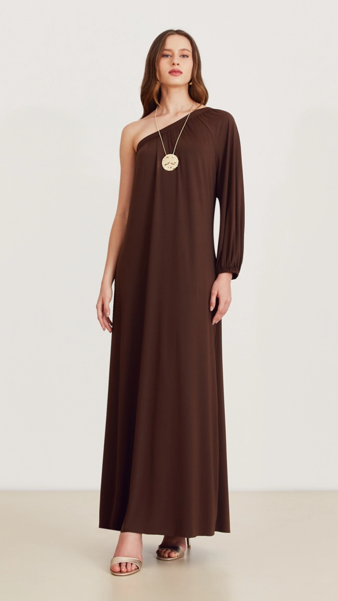Vestido Longo Mayla Marrom