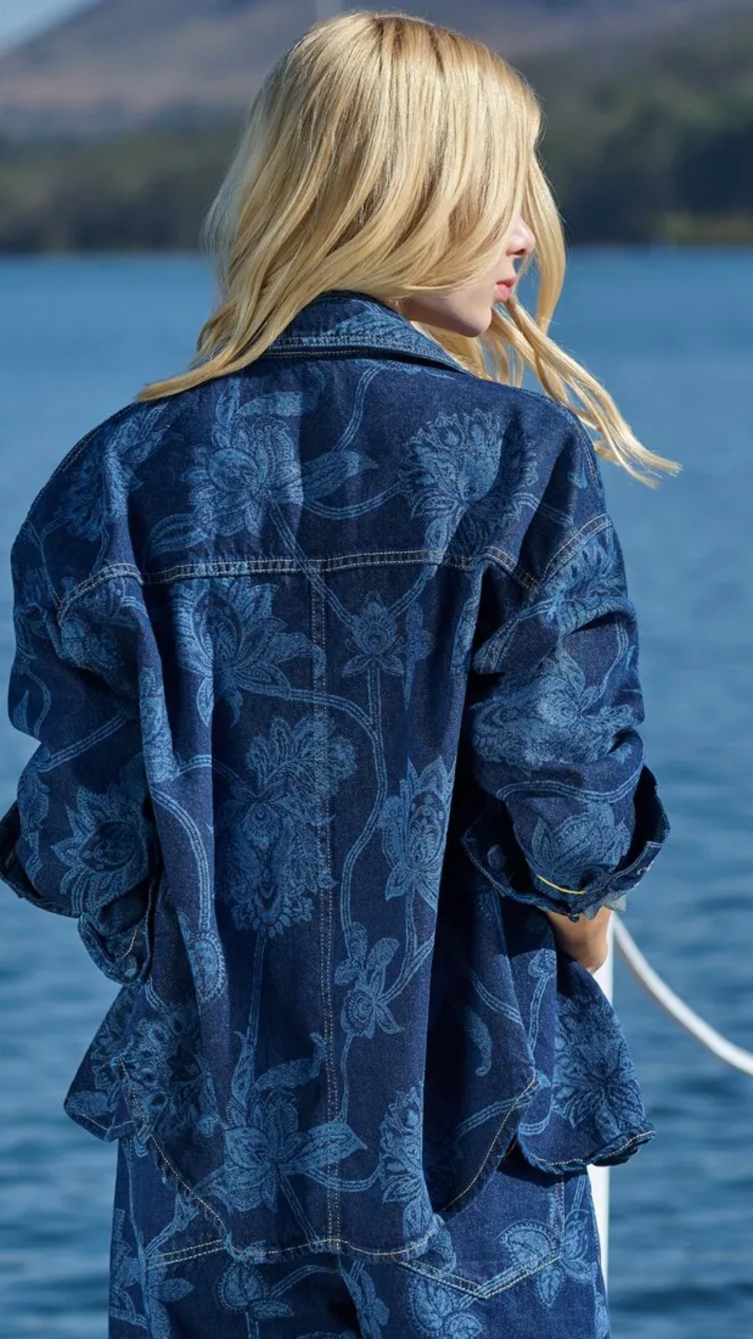 Camisa Paisley Jeans Floral