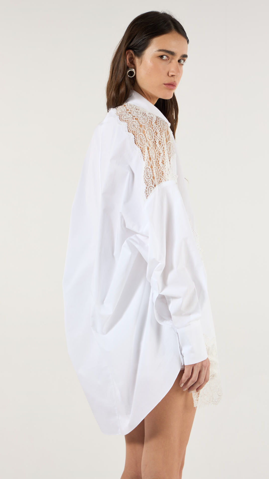 Camisa Entremeio Renda Off Shell