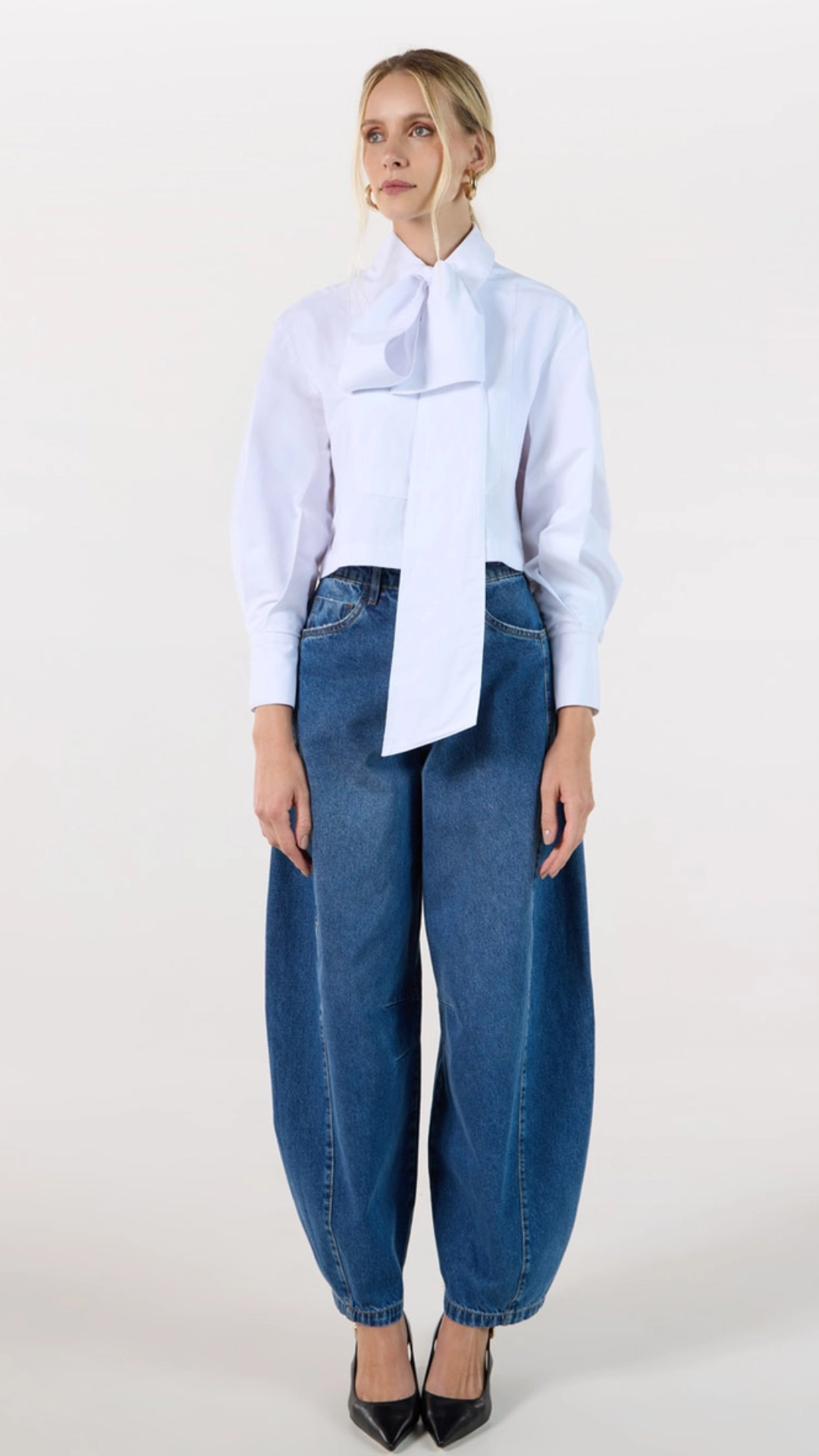 Calça Curve em Denim Azul Vital