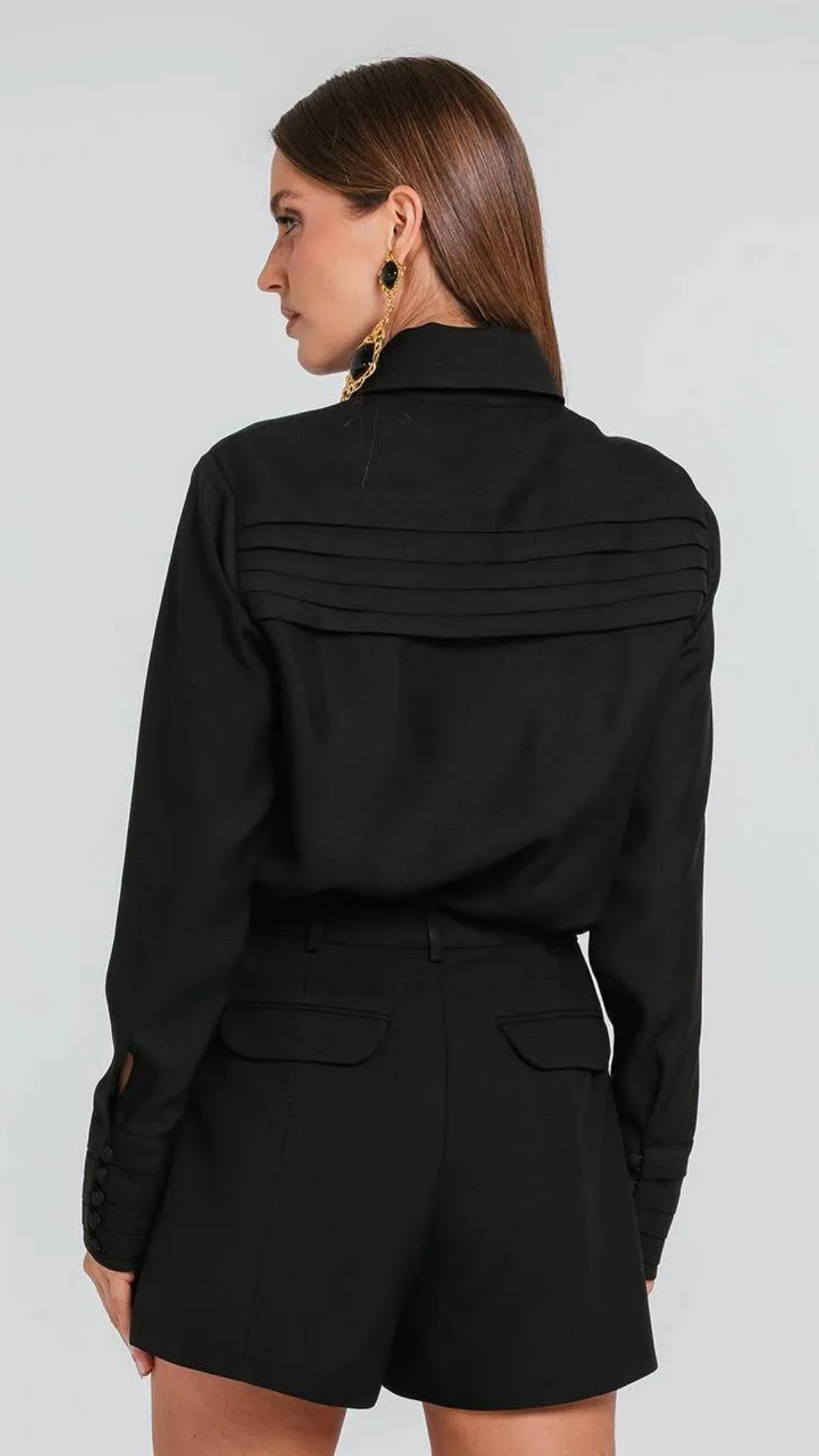Camisa Delfina Preto