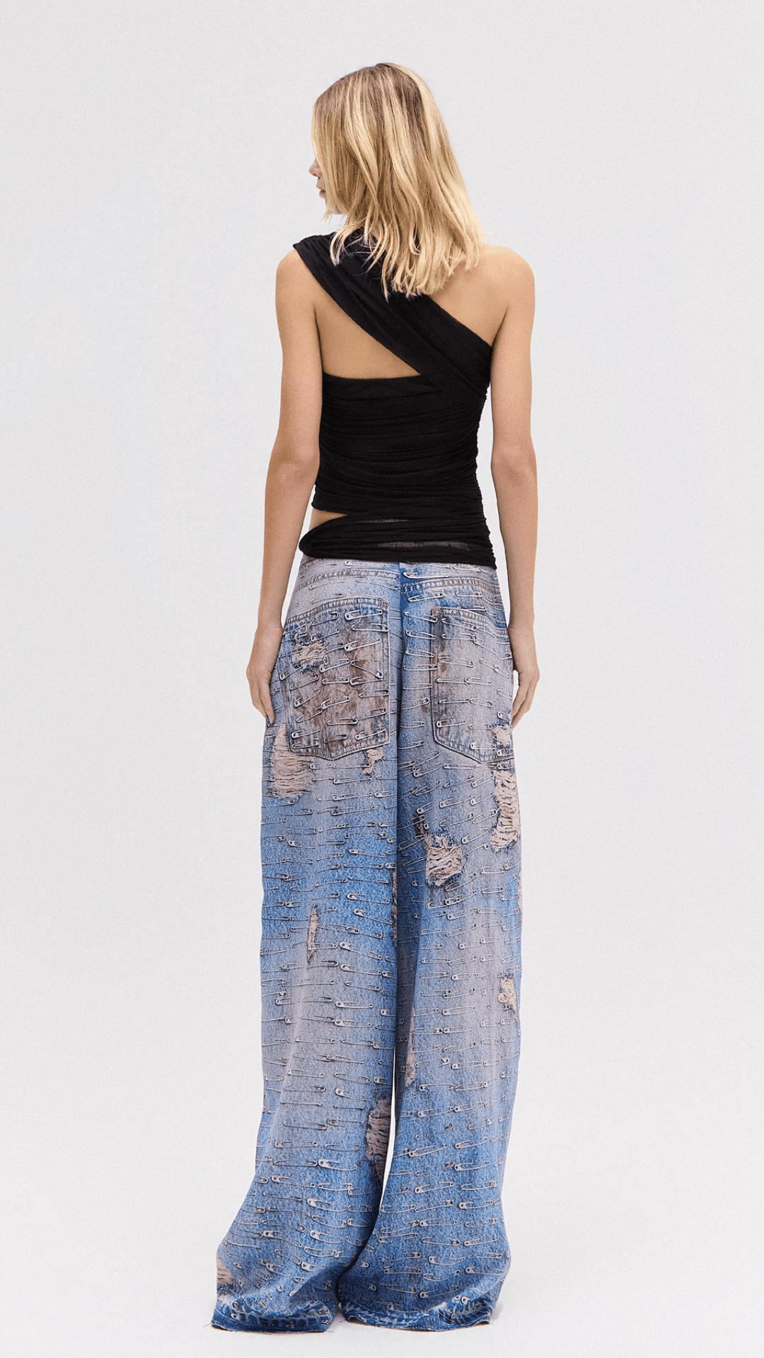 Blusa Transpasses Tule Preta