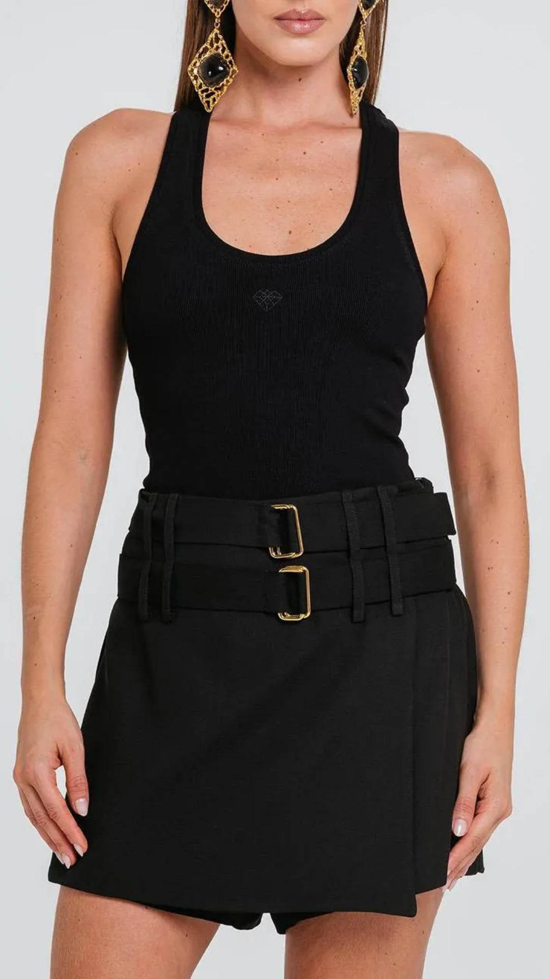 Short Saia Cali Preto
